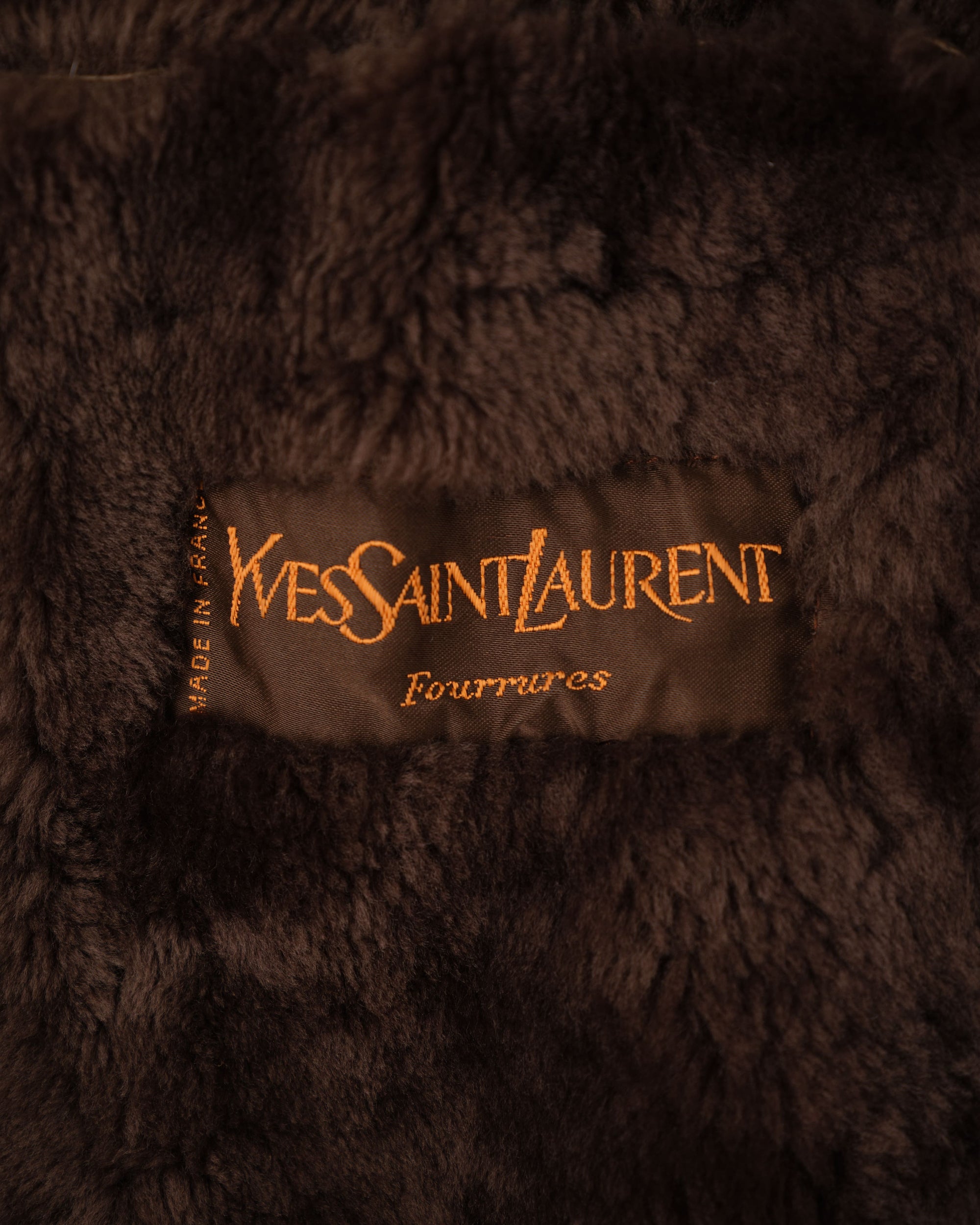 ［~90's］Old Yves Saint Laurent Shearling Jacket "Fourrures"