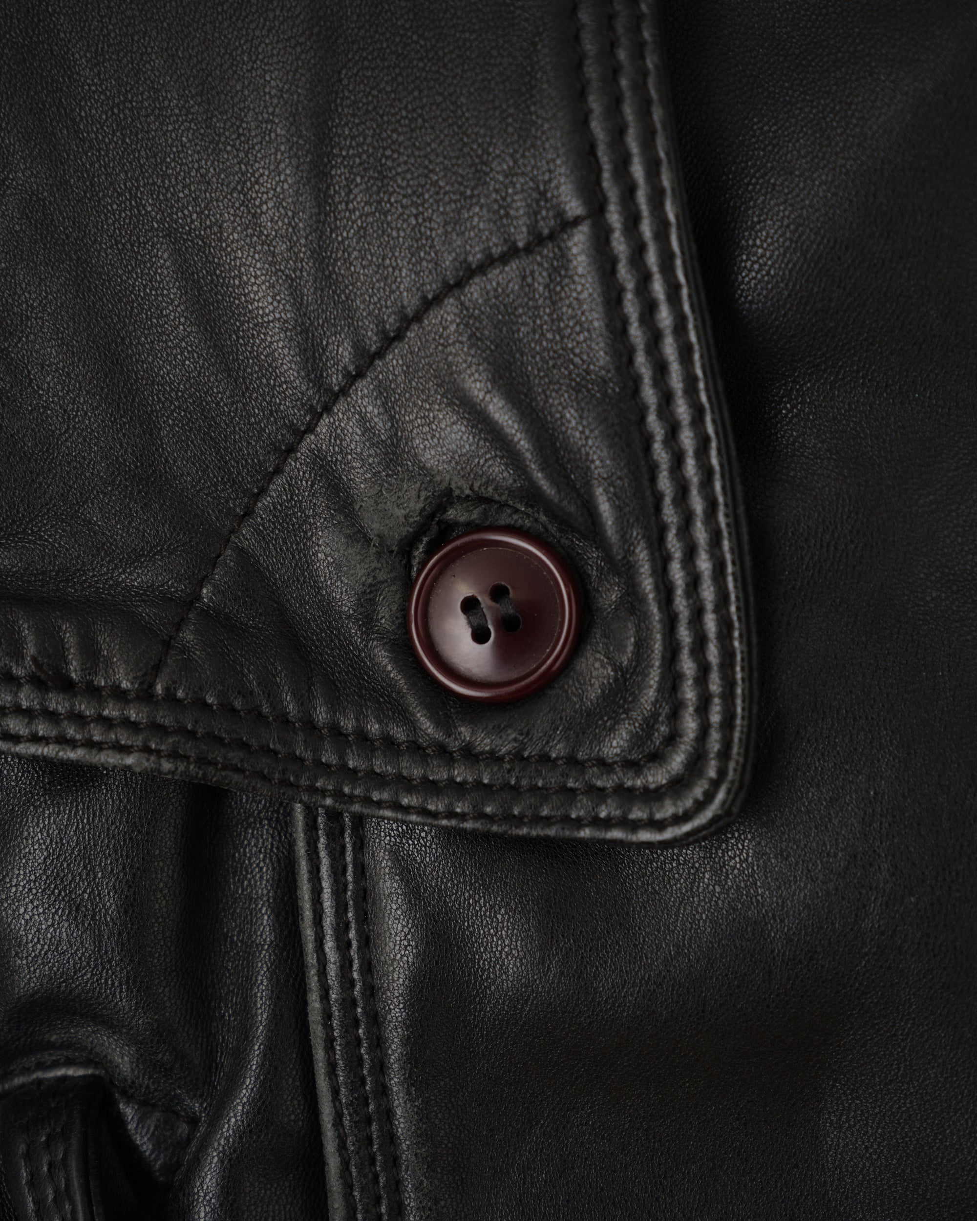 【~70’s】Old GUCCI Black Leather Blouson Size.50