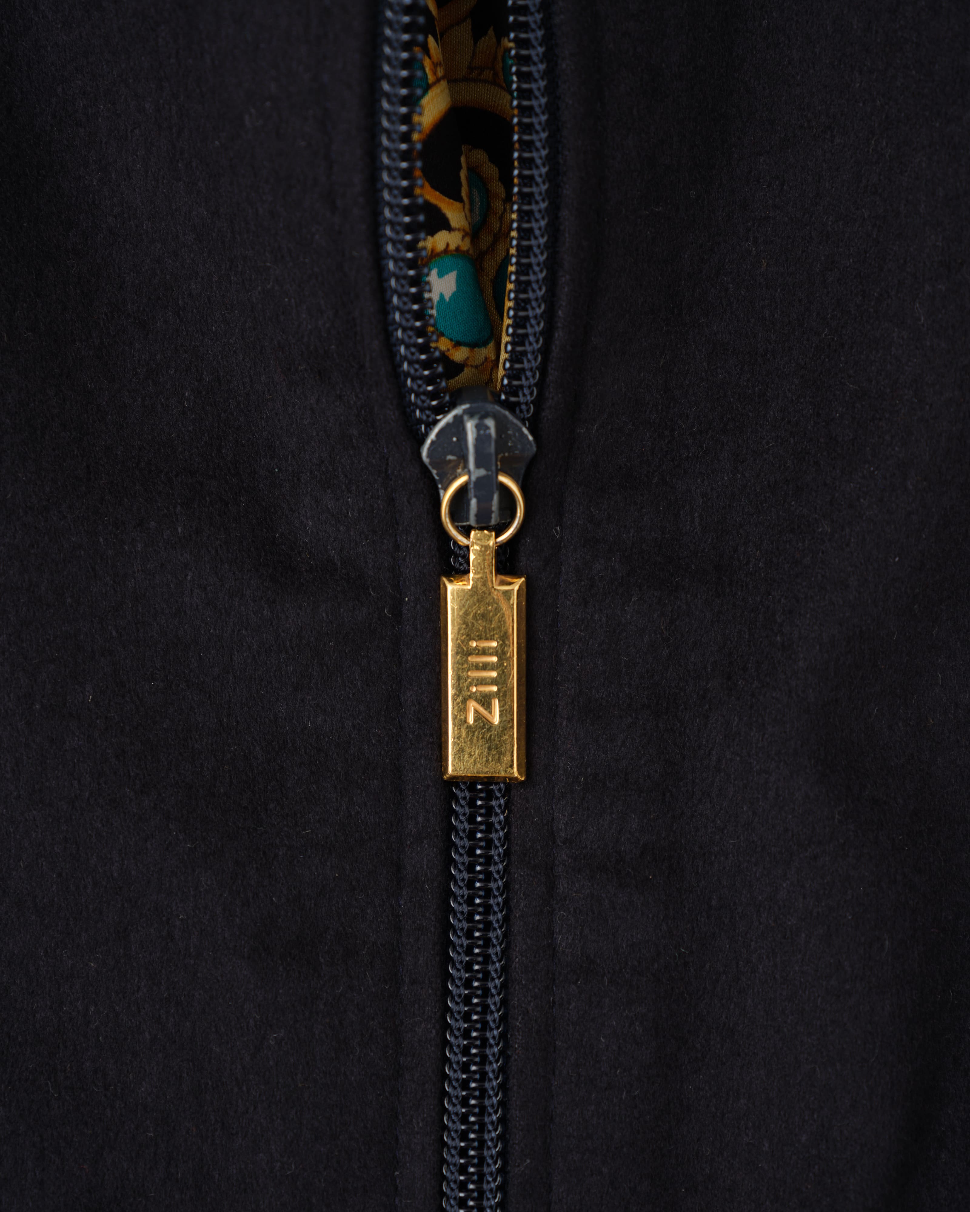 【~90's】Old ZILLI Cashmere Silk Zip Up Blouson Size.54