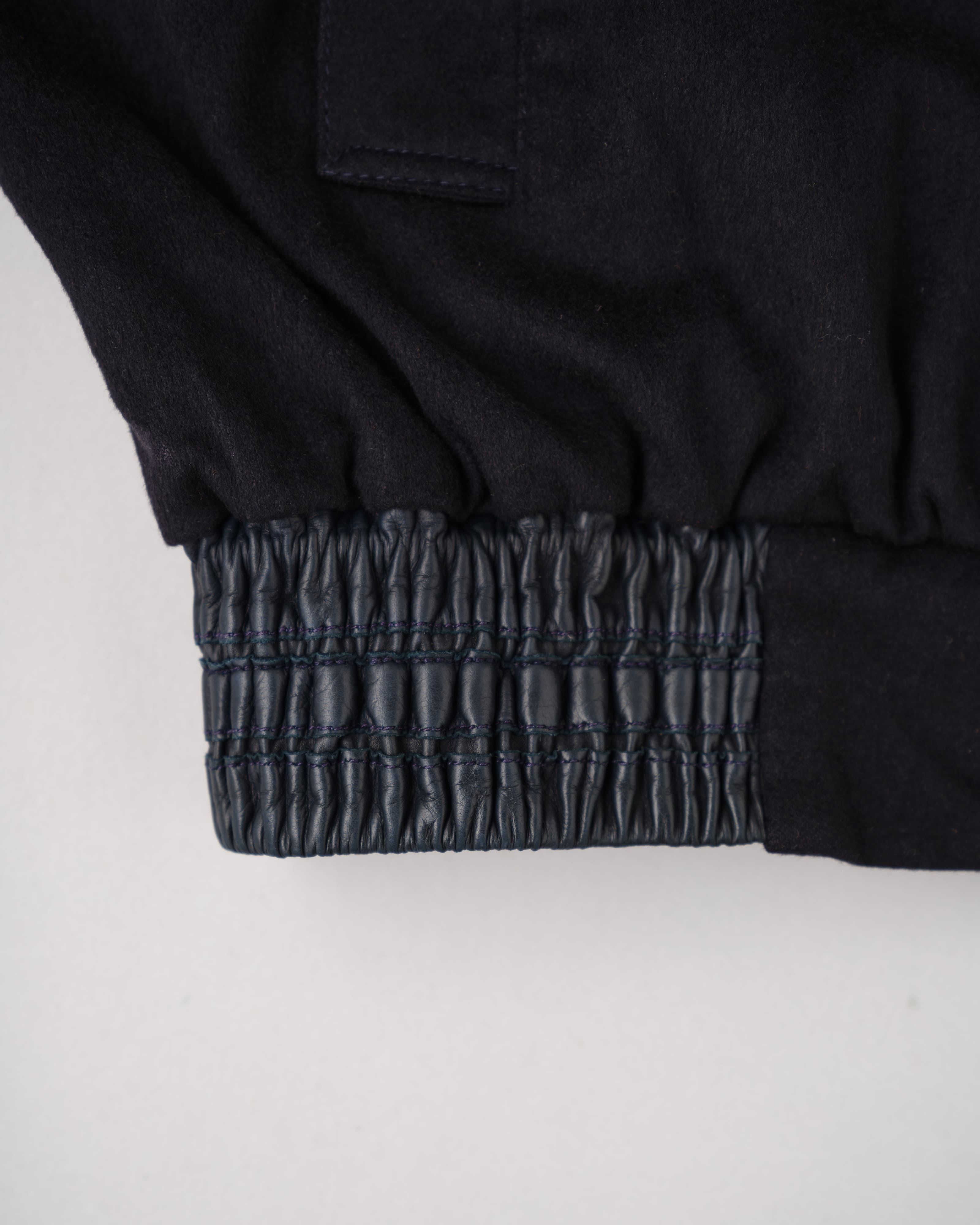 【~90's】Old ZILLI Cashmere Silk Zip Up Blouson Size.54