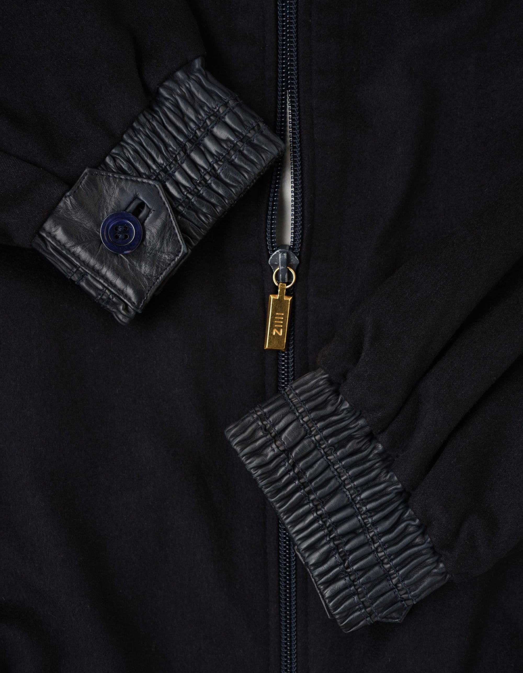 ［~90's］Old ZILLI Cashmere Silk Zip Up Blouson Size.54