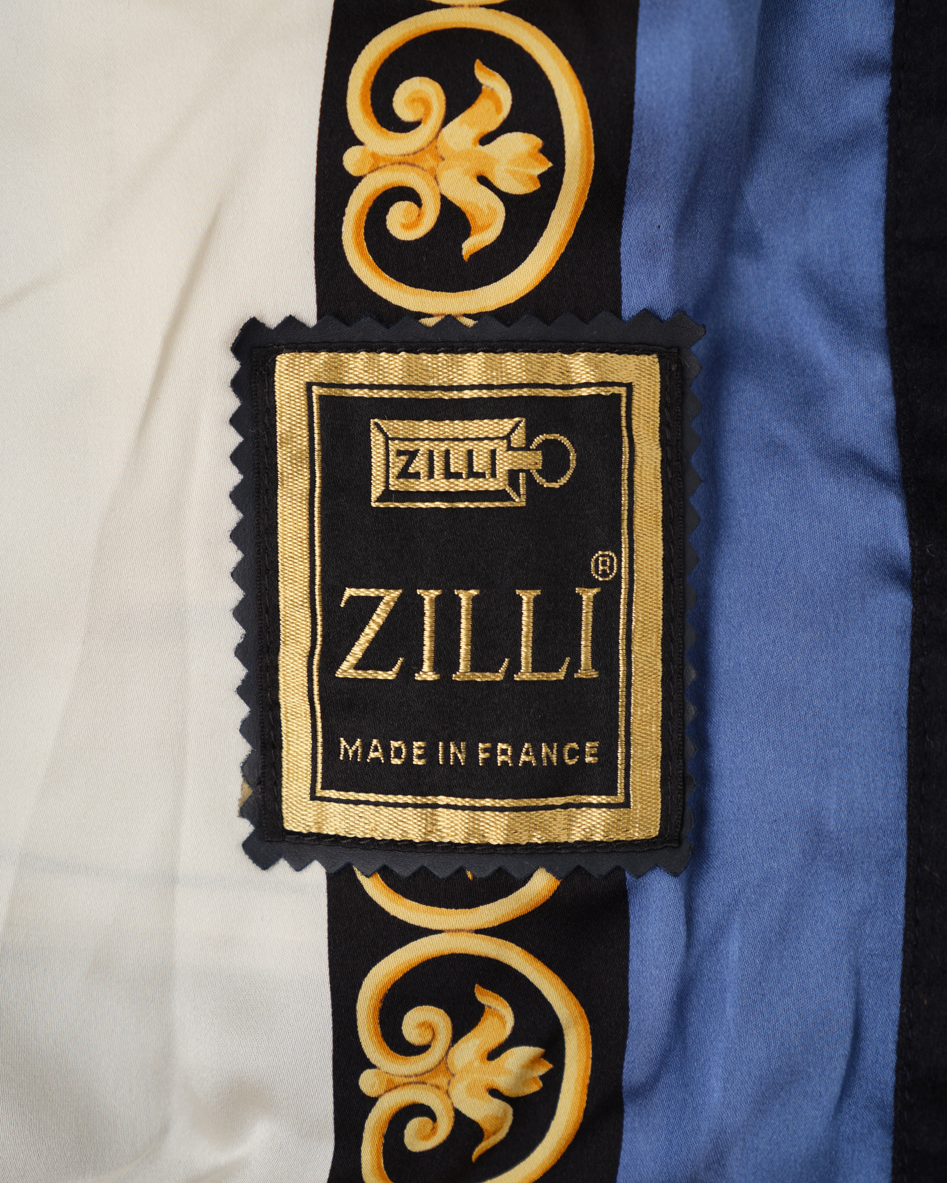 【~90's】Old ZILLI Cashmere Silk Zip Up Blouson Size.54