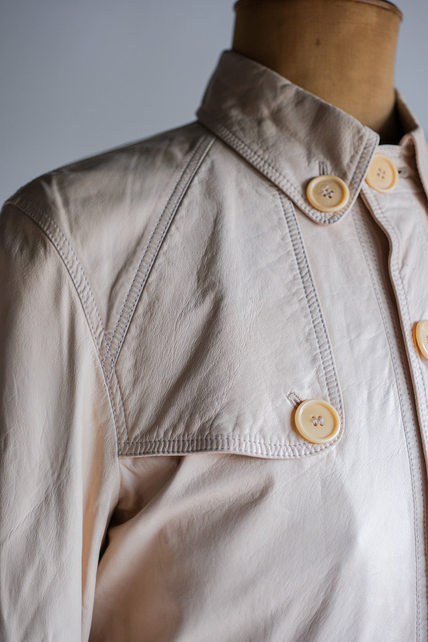 [~ 00 's] Old Loewe Leather Blouson