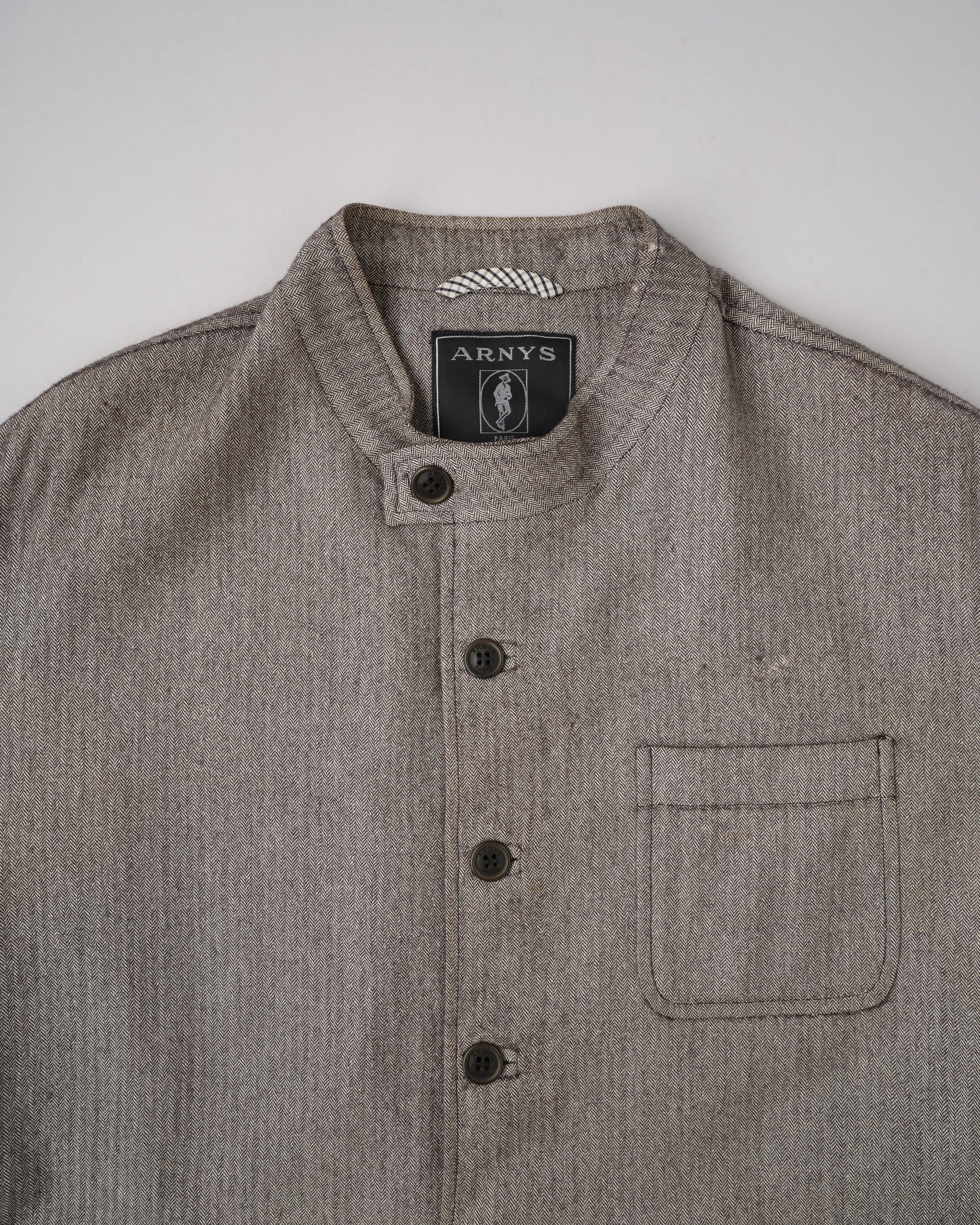 ［~00's］Old ARNYS PARIS Forestiere Jacket Size.48 "Silk & Wool"