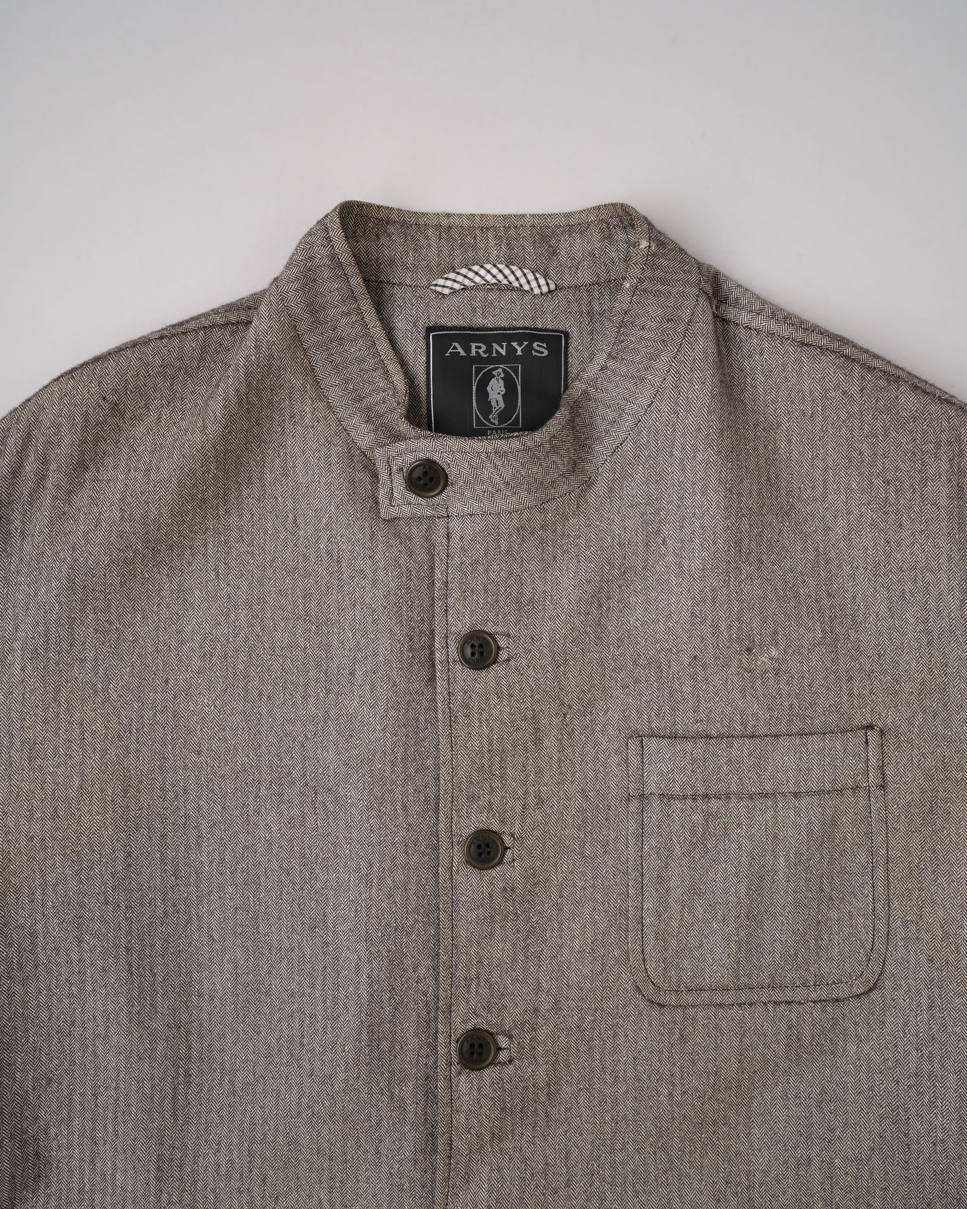 【~00's】Old ARNYS PARIS Forestiere Jacket Size.48 "Silk & Wool"