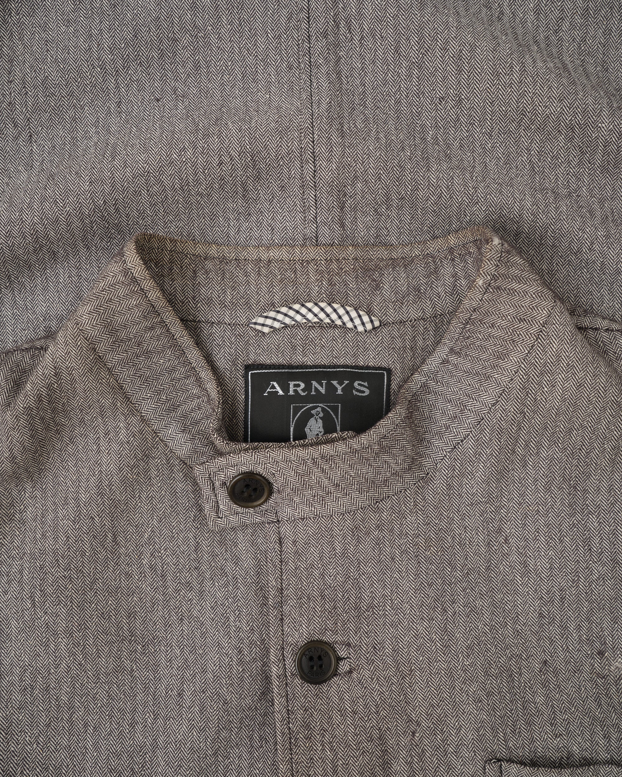 ［~00's］Old ARNYS PARIS Forestiere Jacket Size.48 "Silk & Wool"