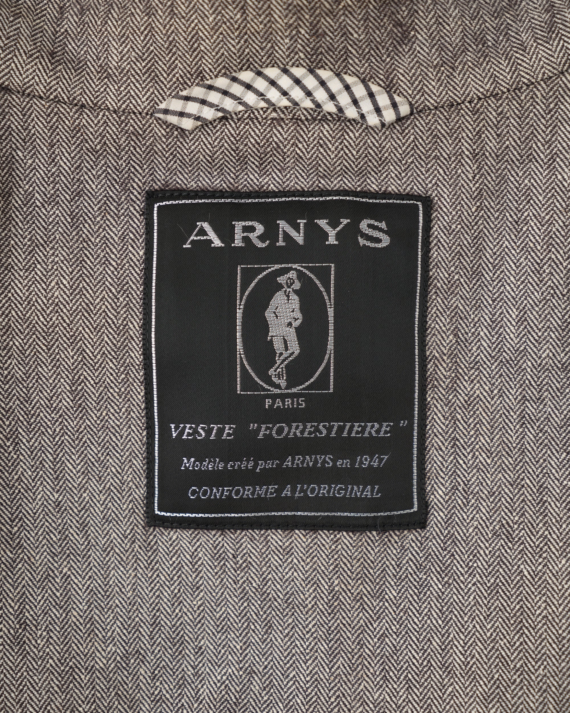 ［~00's］Old ARNYS PARIS Forestiere Jacket Size.48 "Silk & Wool"