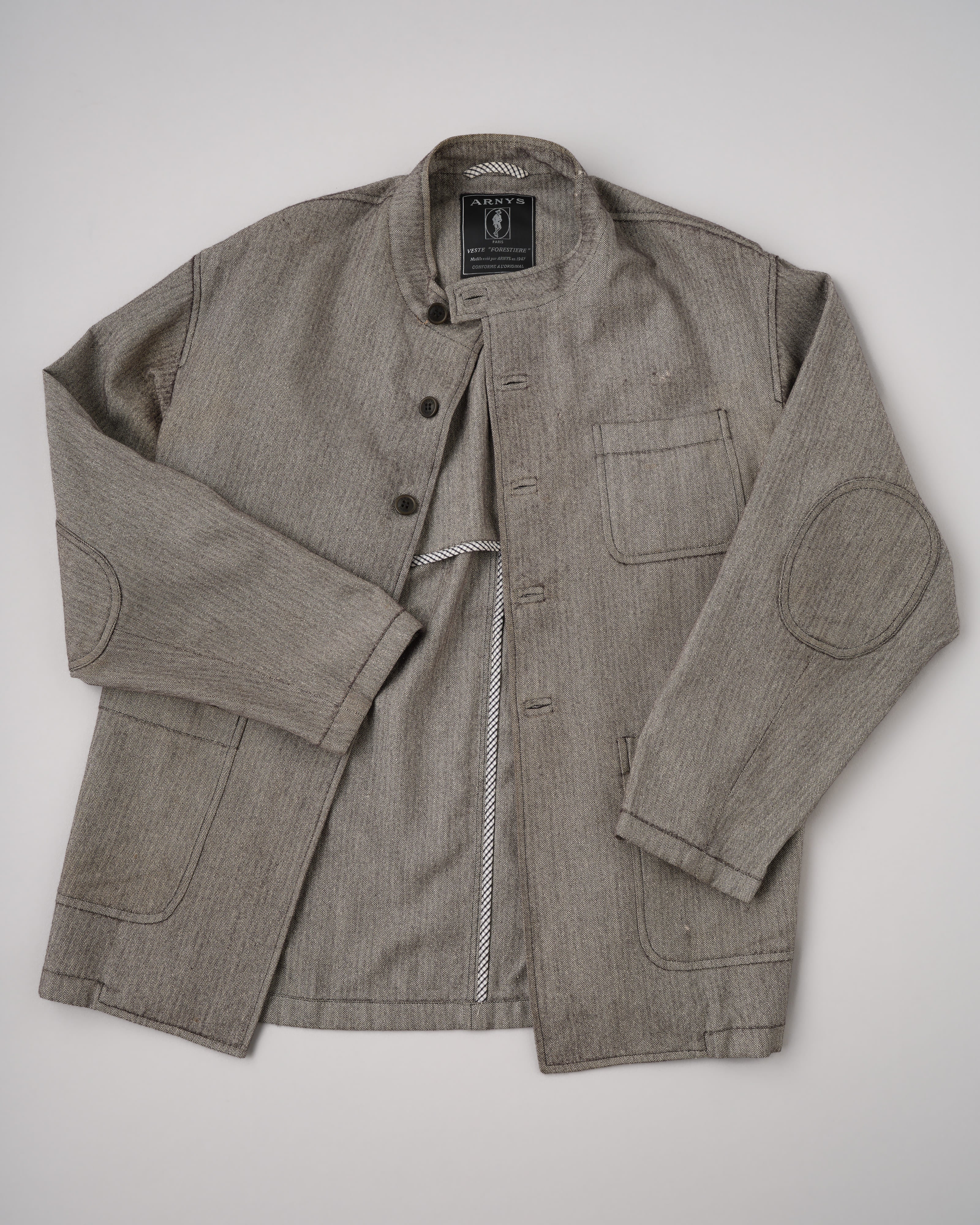 【~00's】Old ARNYS PARIS Forestiere Jacket Size.48 "Silk & Wool"