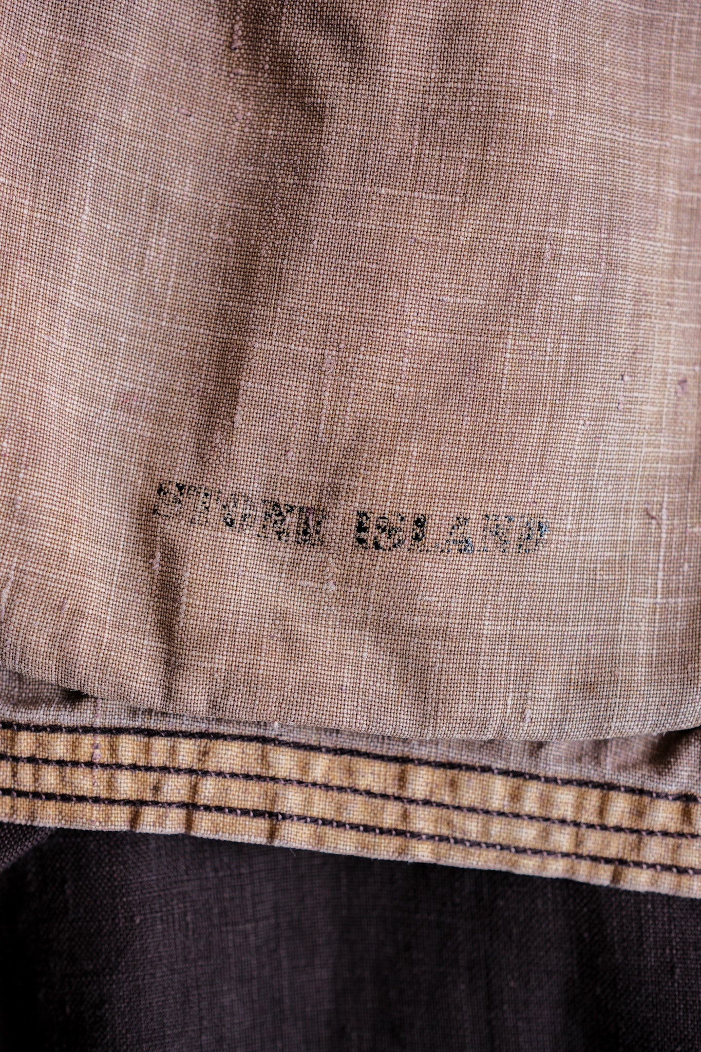 [97SS] เสื้อผ้า Old Stone Island ย้อม Lino Flax Cotton Jacket Size.l ​​"Green Edge"
