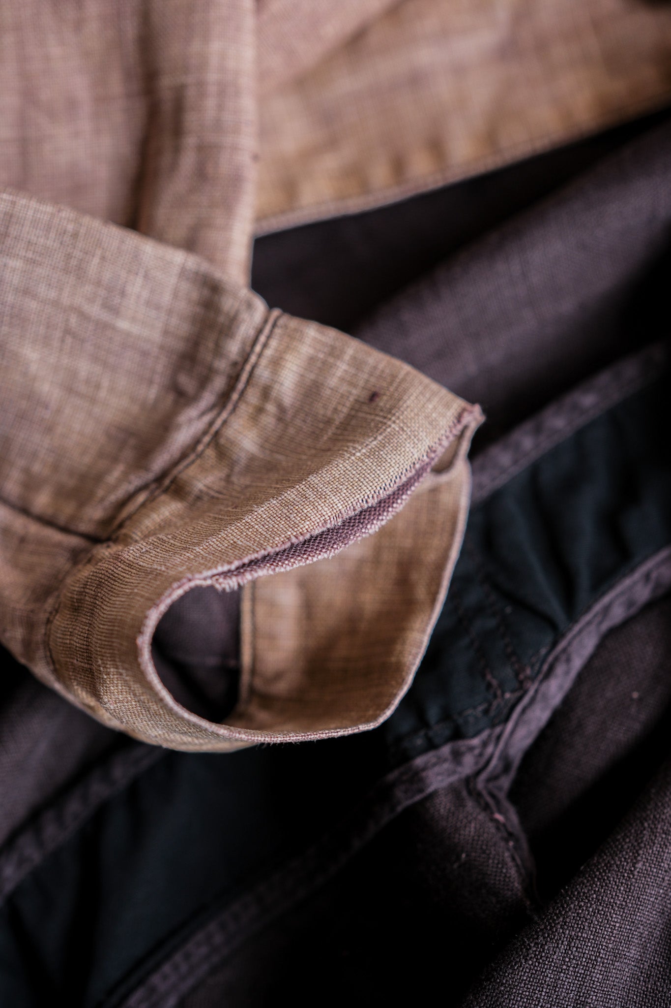 ［97SS］Old STONE ISLAND Garment Dyed Lino Flax Cotton Jacket Size.L "Green Edge"