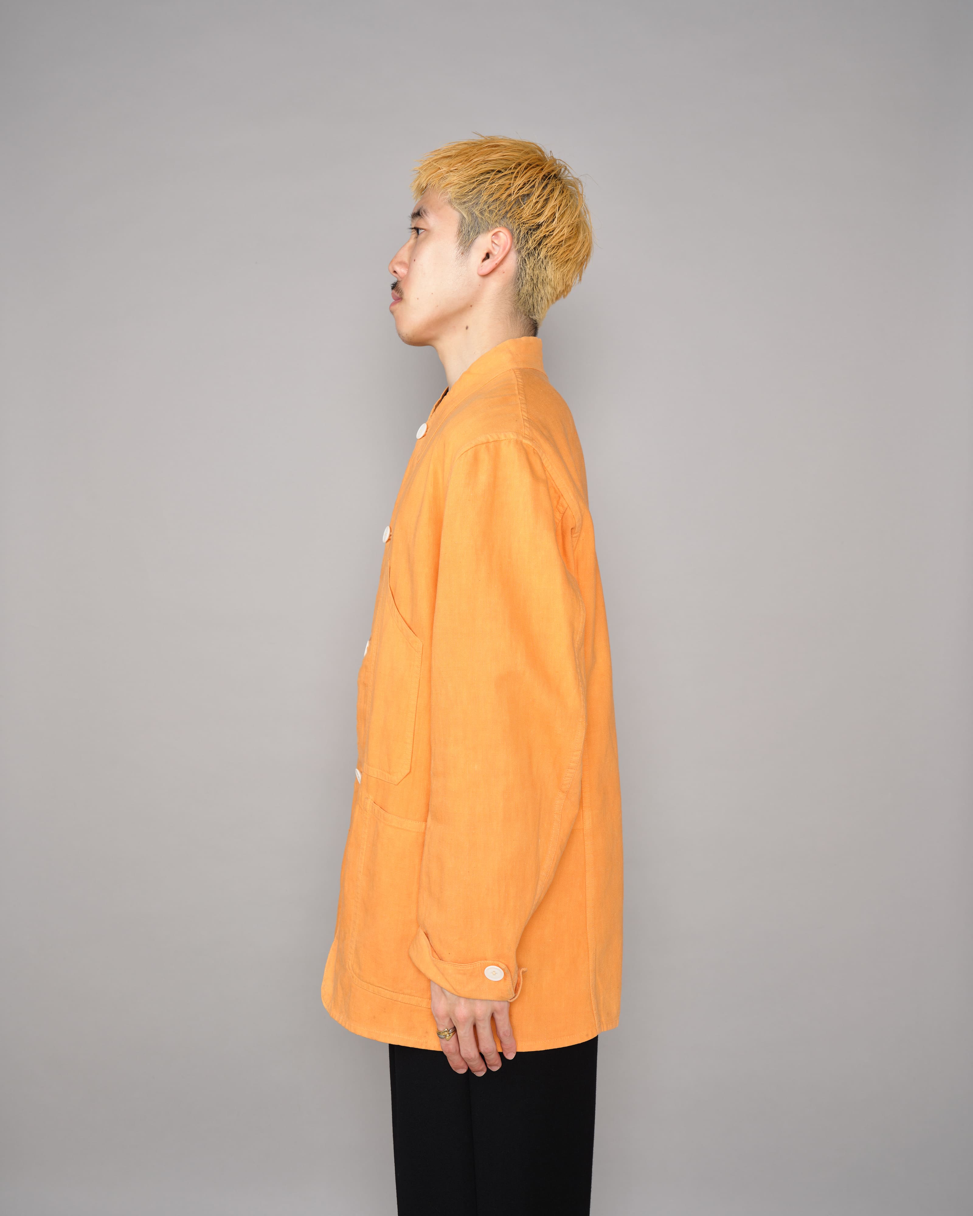 【~30's】British Vintage Orange Cotton Drill Work Jacket