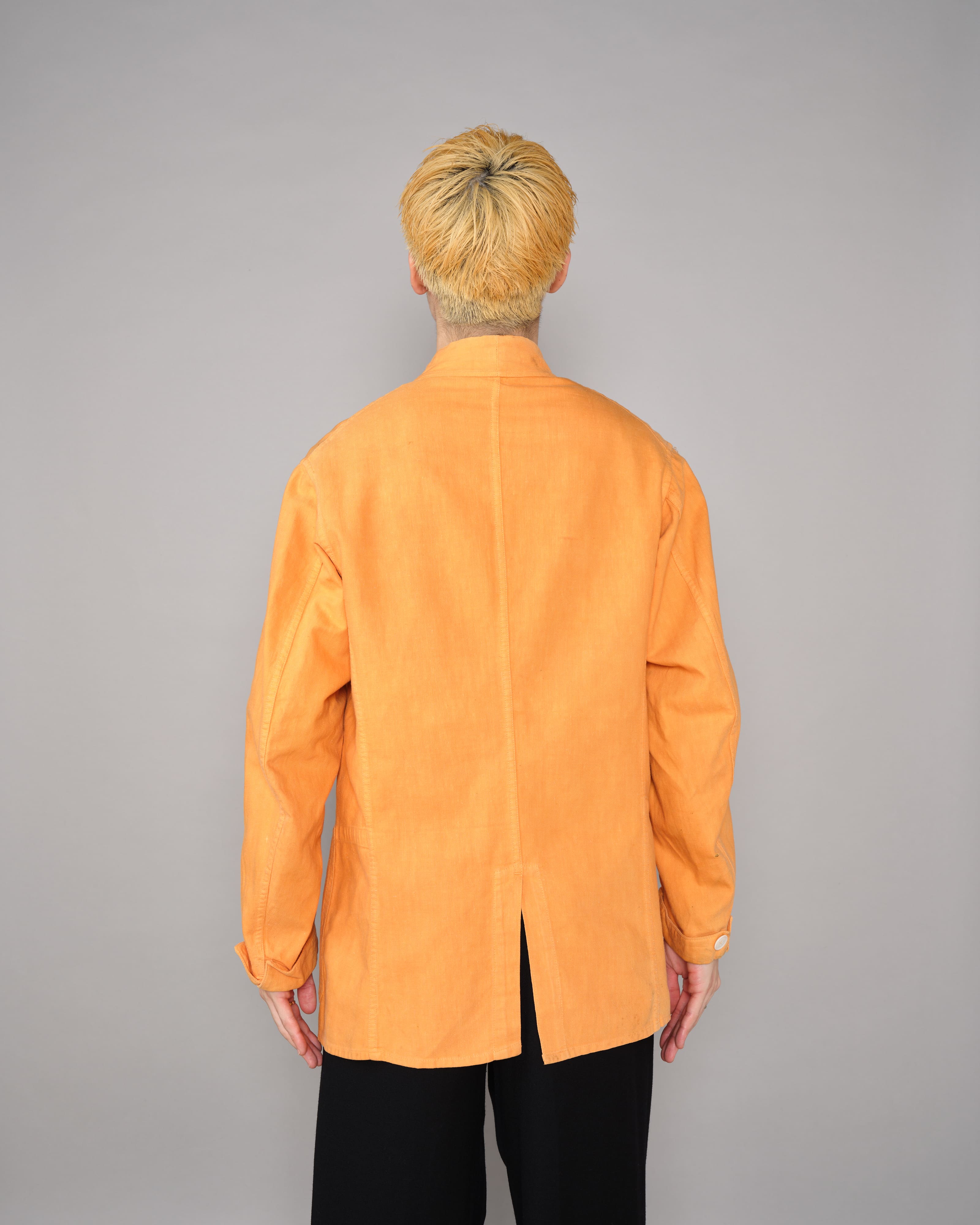 【~30's】British Vintage Orange Cotton Drill Work Jacket