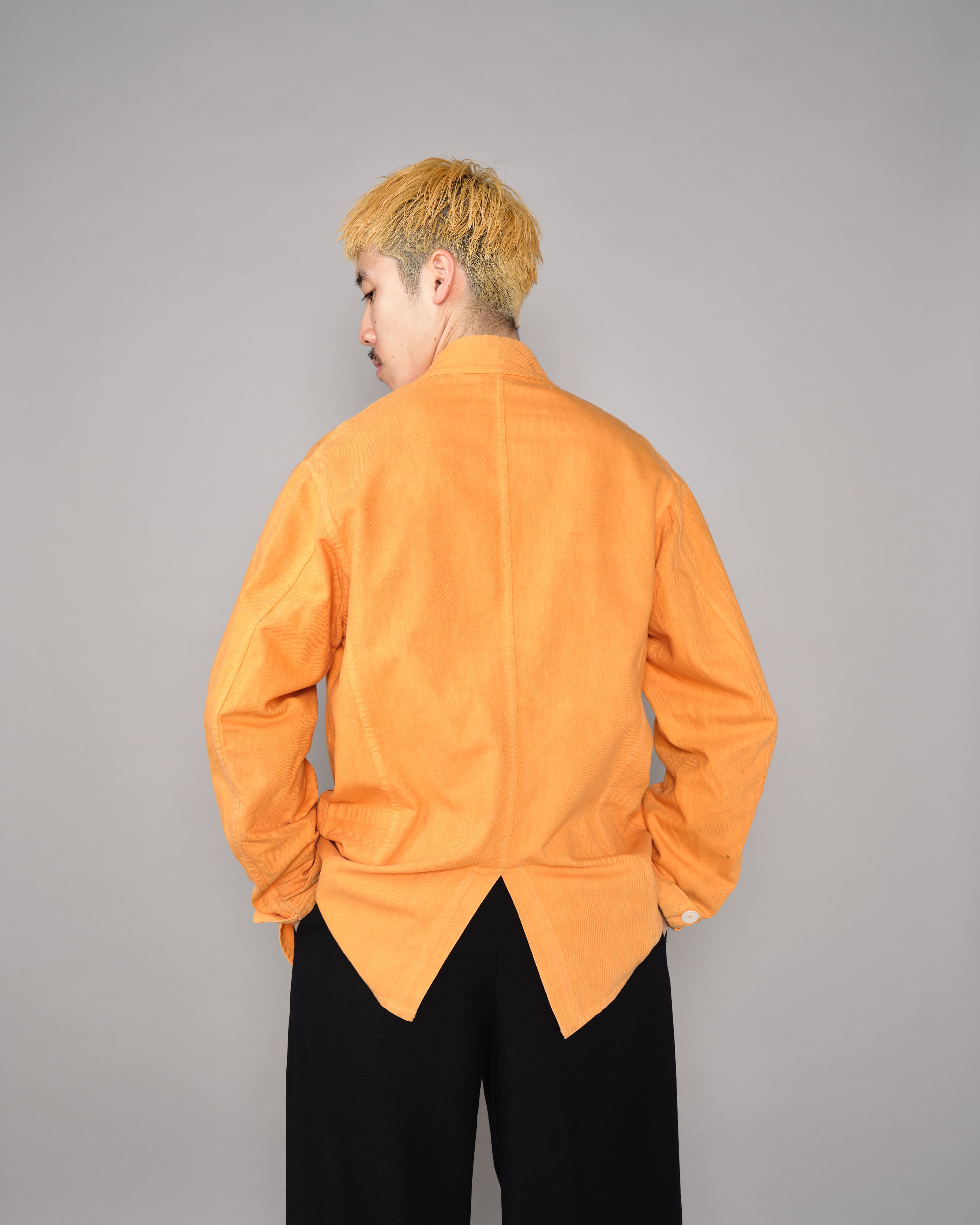 【~30's】British Vintage Orange Cotton Drill Work Jacket