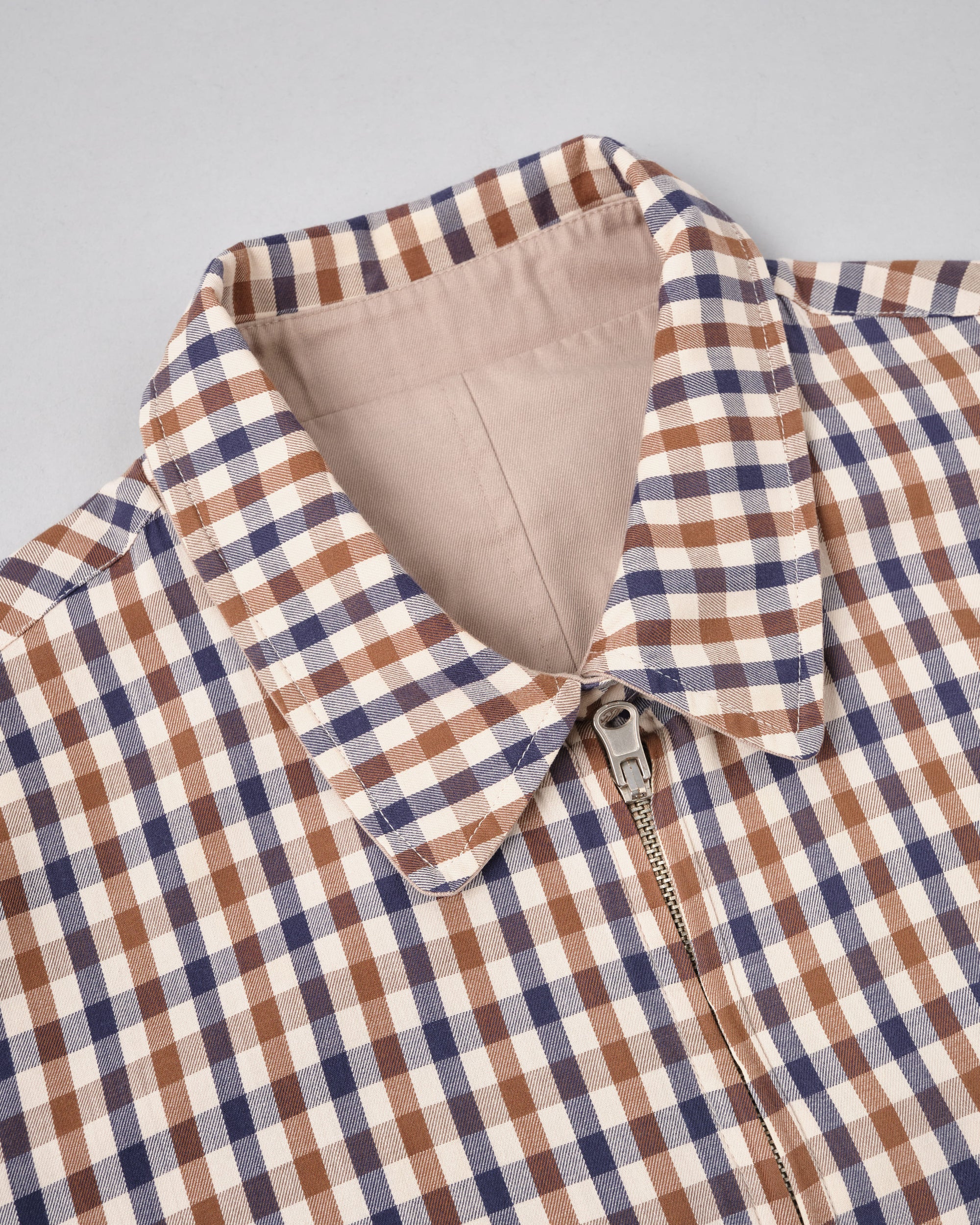 ［~00's］Old Aquascutum Club Check Reversible Harrington Jacket Size.M