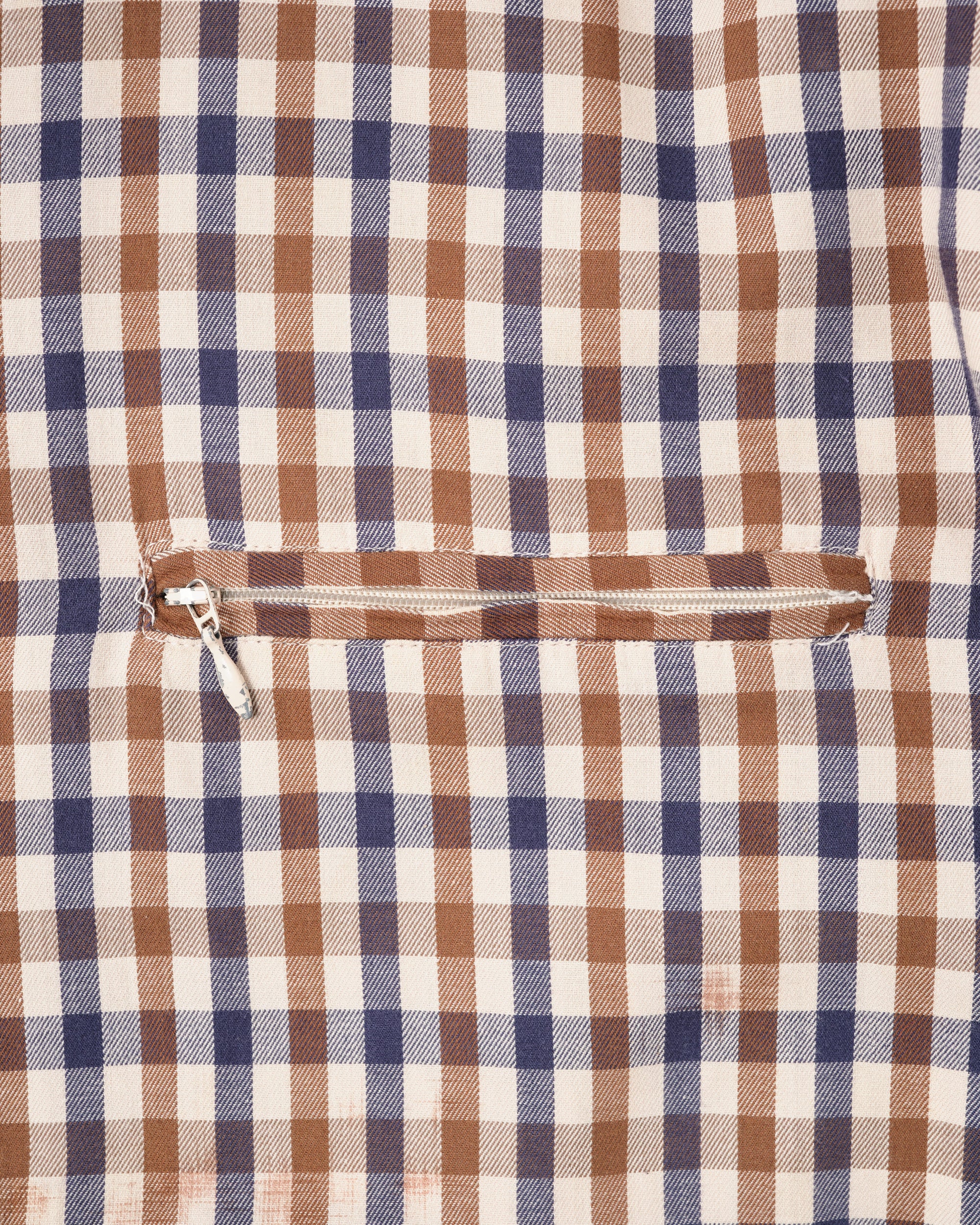 ［~00's］Old Aquascutum Club Check Reversible Harrington Jacket Size.M