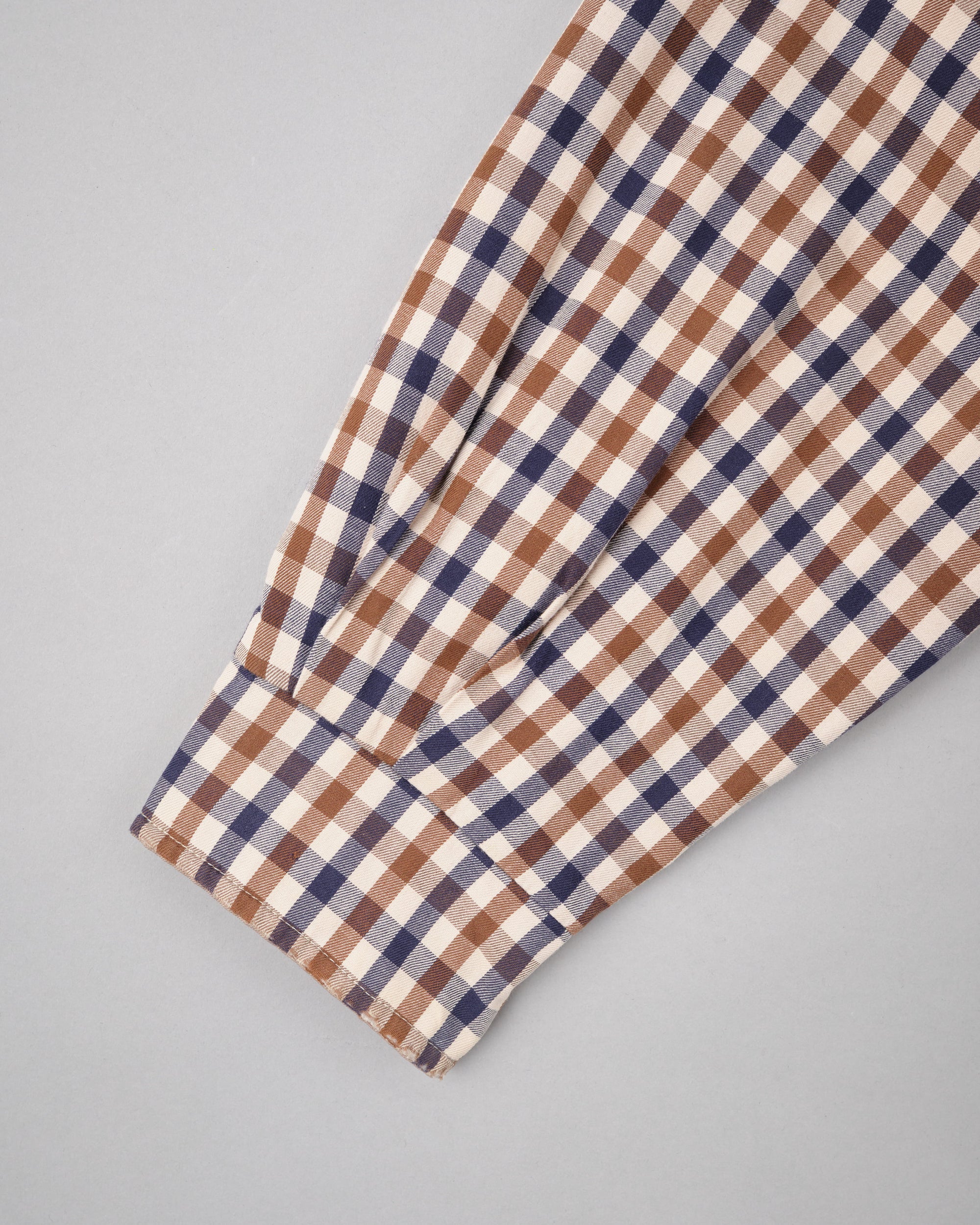 ［~00's］Old Aquascutum Club Check Reversible Harrington Jacket Size.M