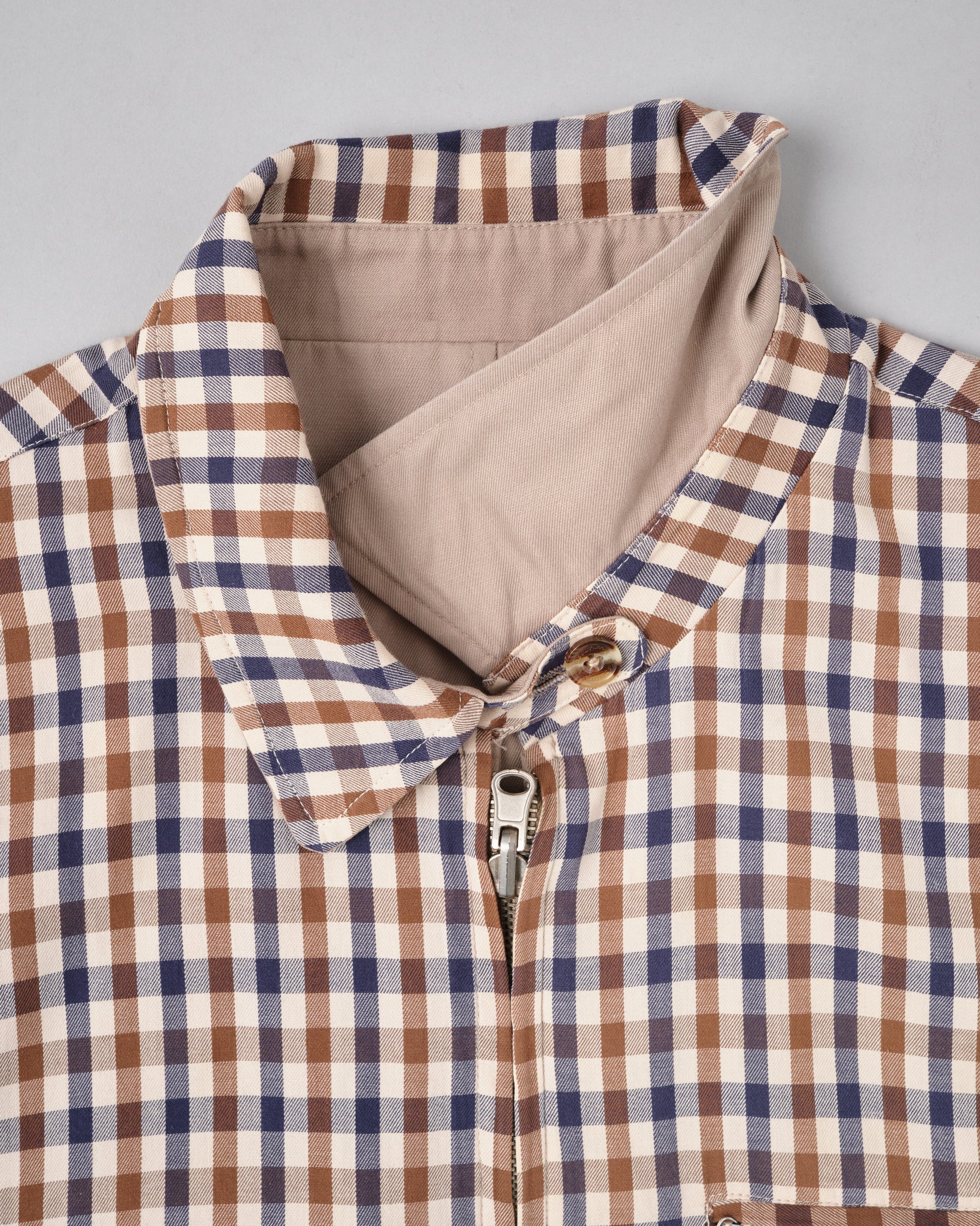 ［~00's］Old Aquascutum Club Check Reversible Harrington Jacket Size.M