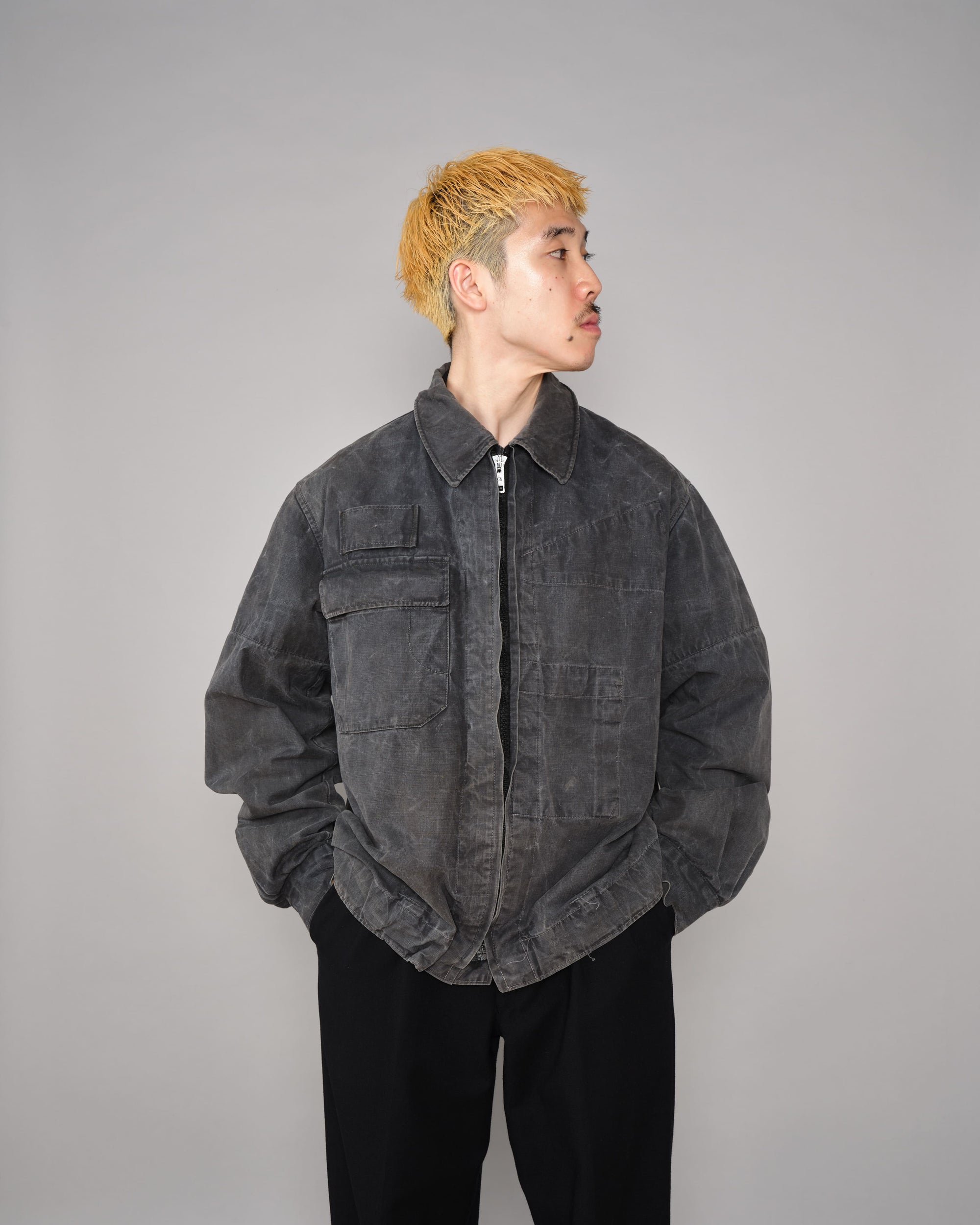［~80’s］Czechoslovakian Army Tank Crew Jacket Size.3B