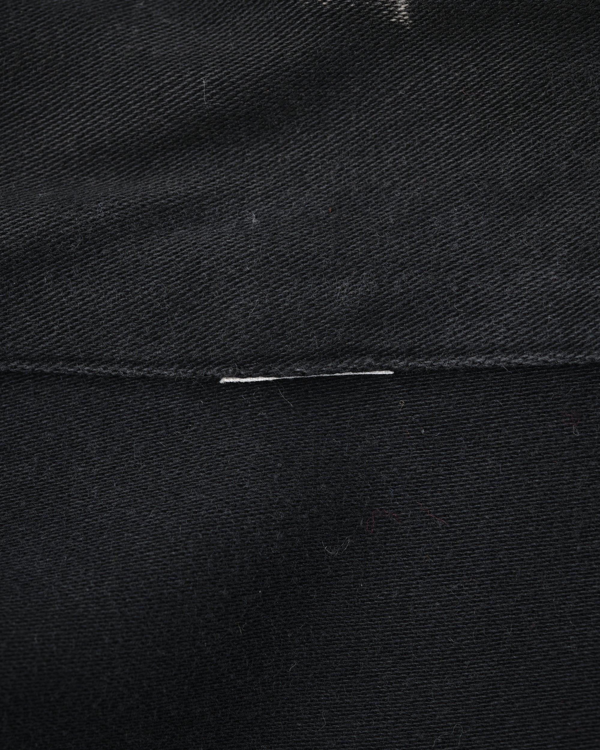 ［~70's］Europe Vintage Raglan Sleeve Black Moleskin Zip Up Jacket