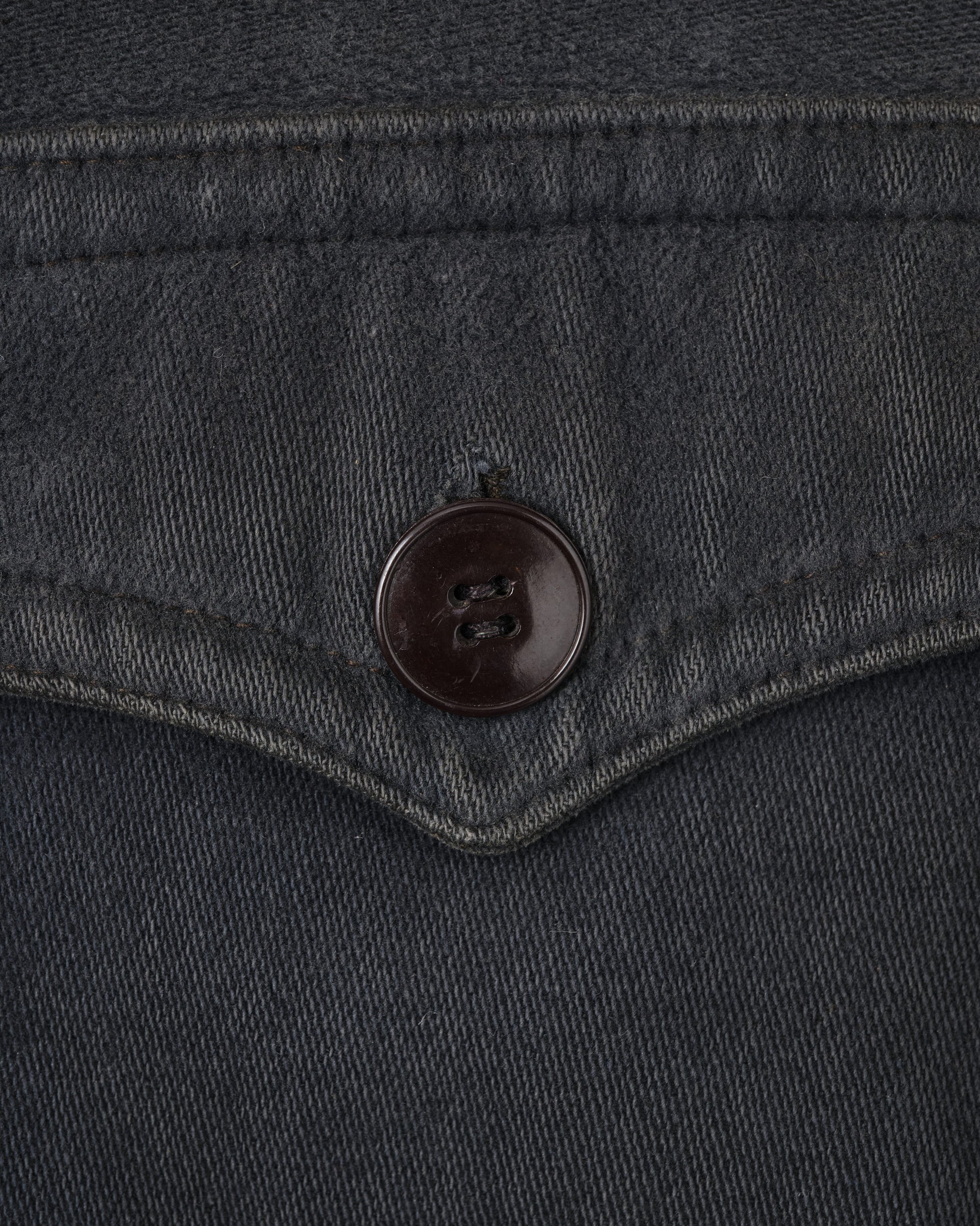 【~40's】French Vintage Dark Navy Peachskin Cyclist Jacket