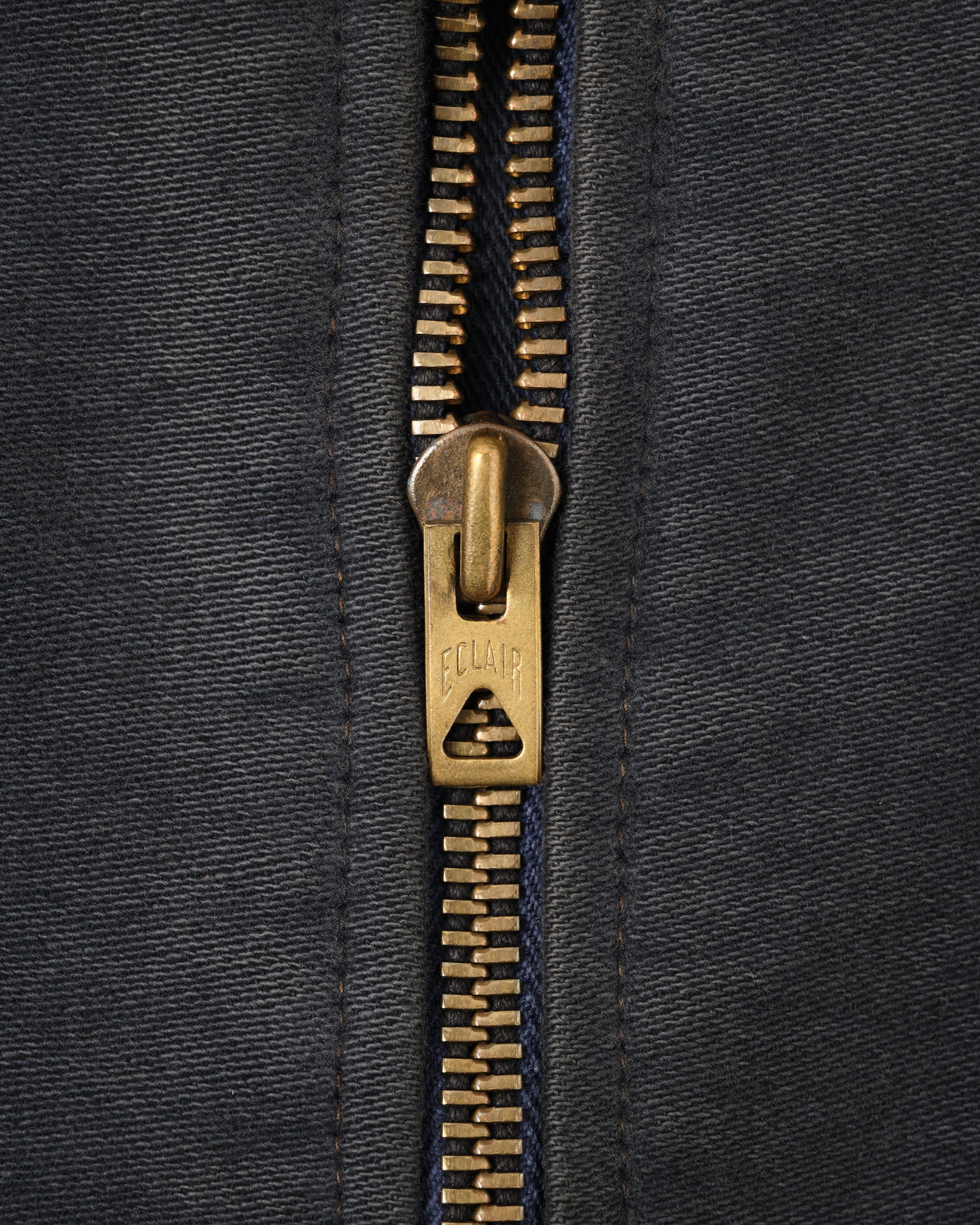 【~40's】French Vintage Dark Navy Peachskin Cyclist Jacket