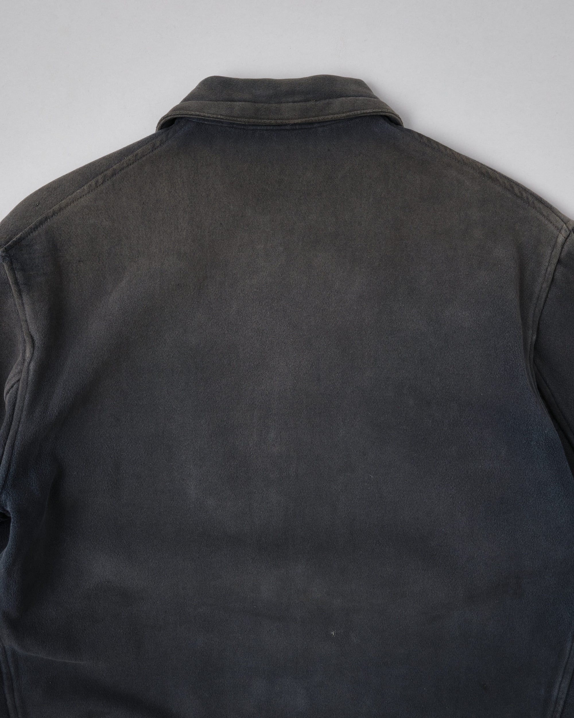 【~40's】French Vintage Dark Navy Peachskin Cyclist Jacket