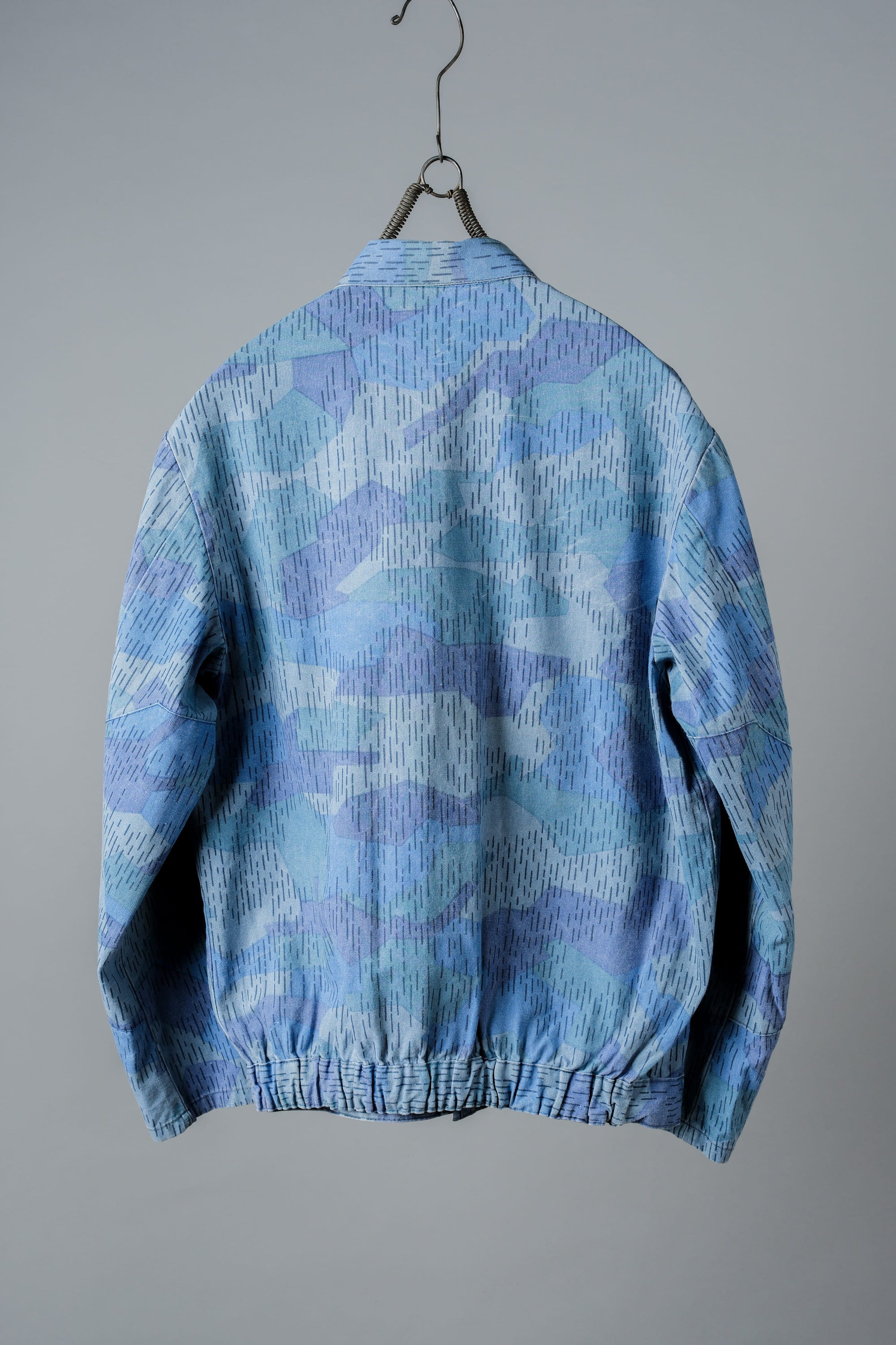 ［~80's］Czechoslovakian People's Militias & Fire Brigade Blue Splinter Pattern Camouflage Jacket