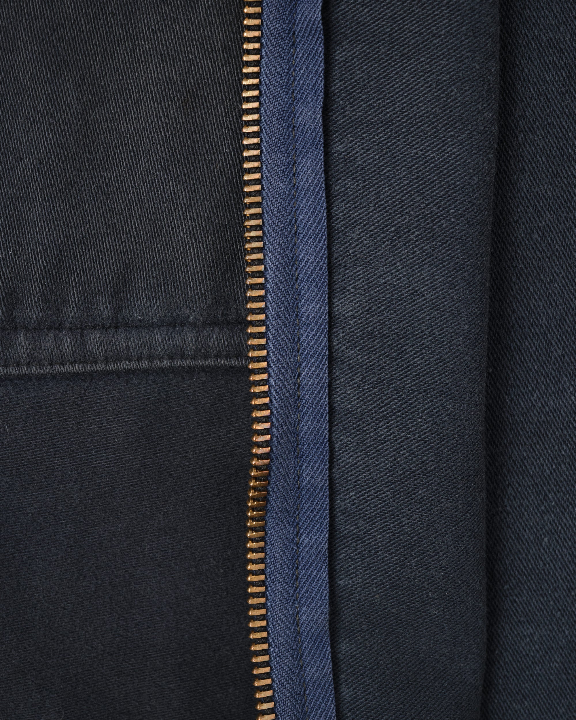 【~40's】French Vintage Dark Navy Peachskin Cyclist Jacket