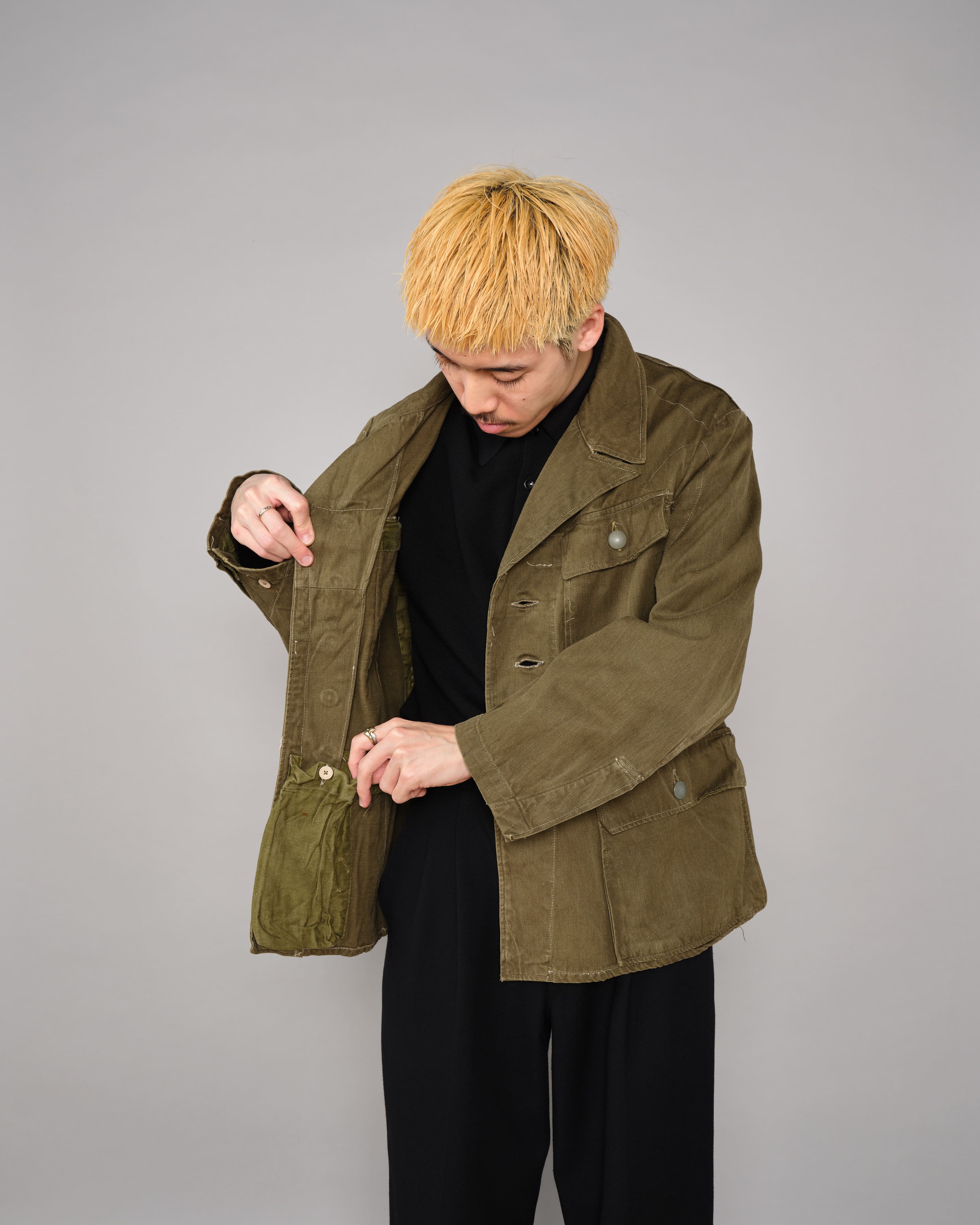 40's］WWII German Army & Afrika Korps M43 Tropical Field Jacket