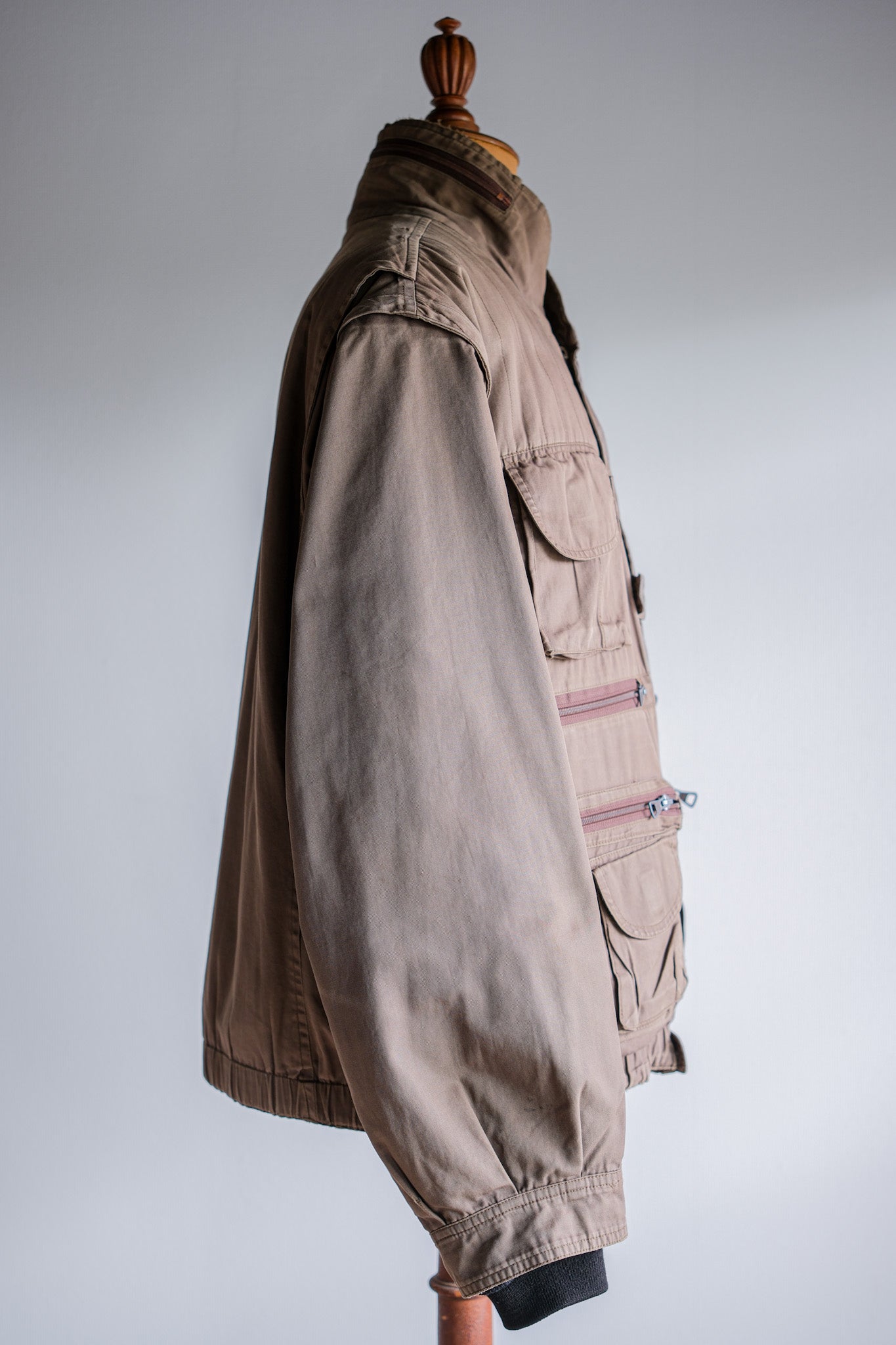［~90's］Old Renoma Paris Detachable Sleeve Multi Pocket Jacket With Liner