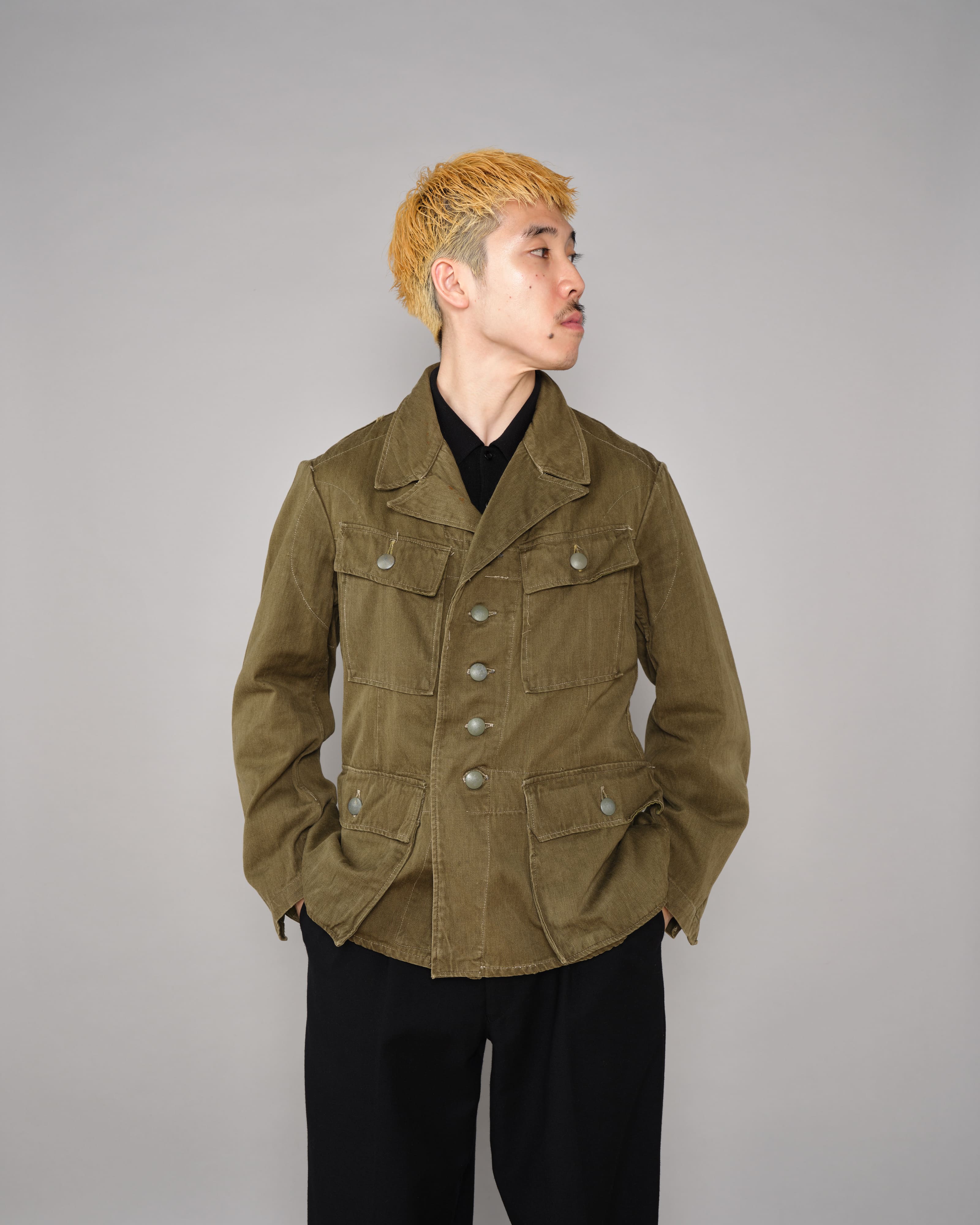 40's】WWII German Army & Afrika Korps M43 Tropical Field Jacket 