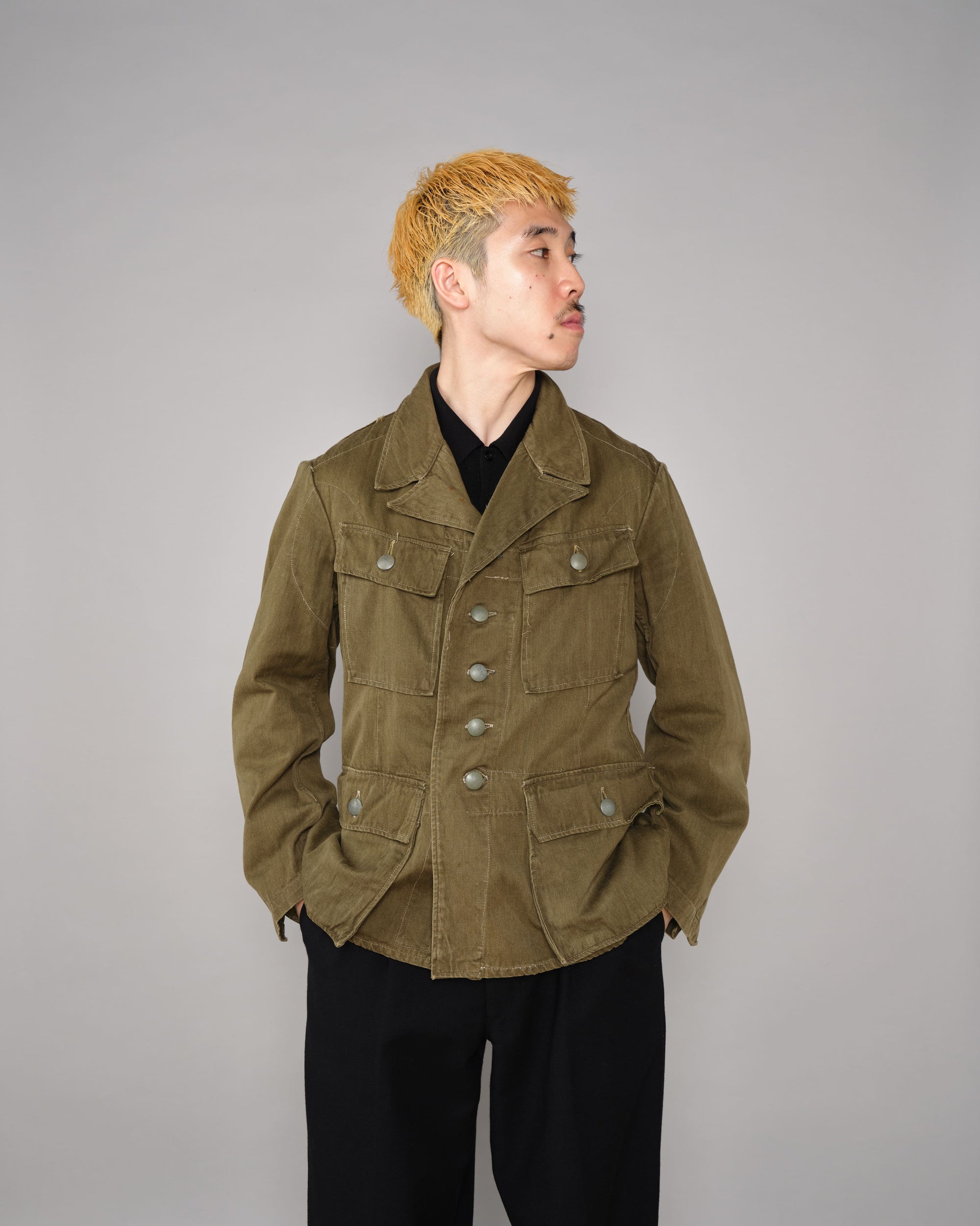 ［~40’s］WWII German Army & Afrika Korps M43 Tropical Field Jacket "Wehrmacht" "DAK"