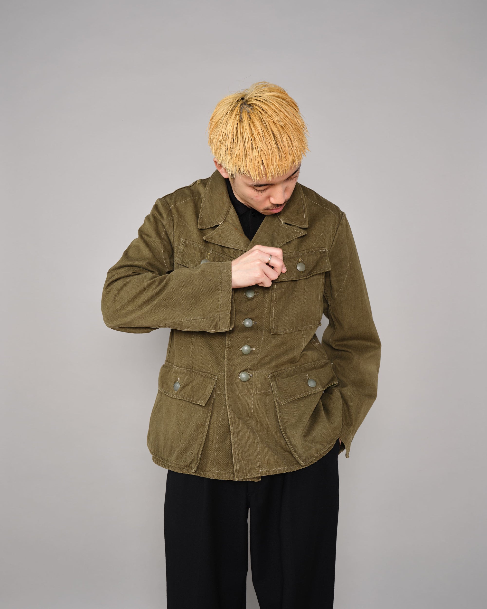 ［~40’s］WWII German Army & Afrika Korps M43 Tropical Field Jacket "Wehrmacht" "DAK"