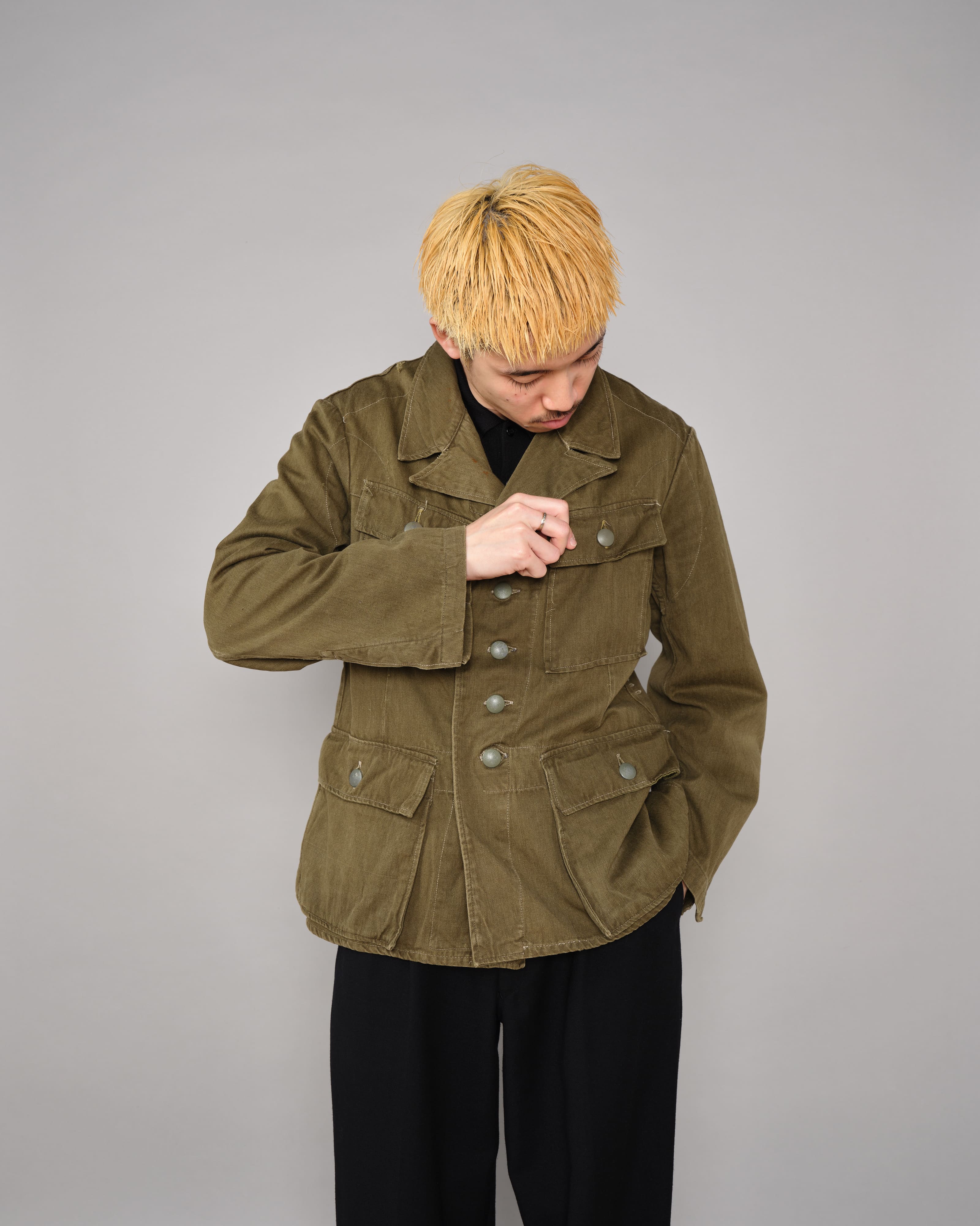 【~40’s】WWII German Army & Afrika Korps M43 Tropical Field Jacket "Wehrmacht" "DAK"