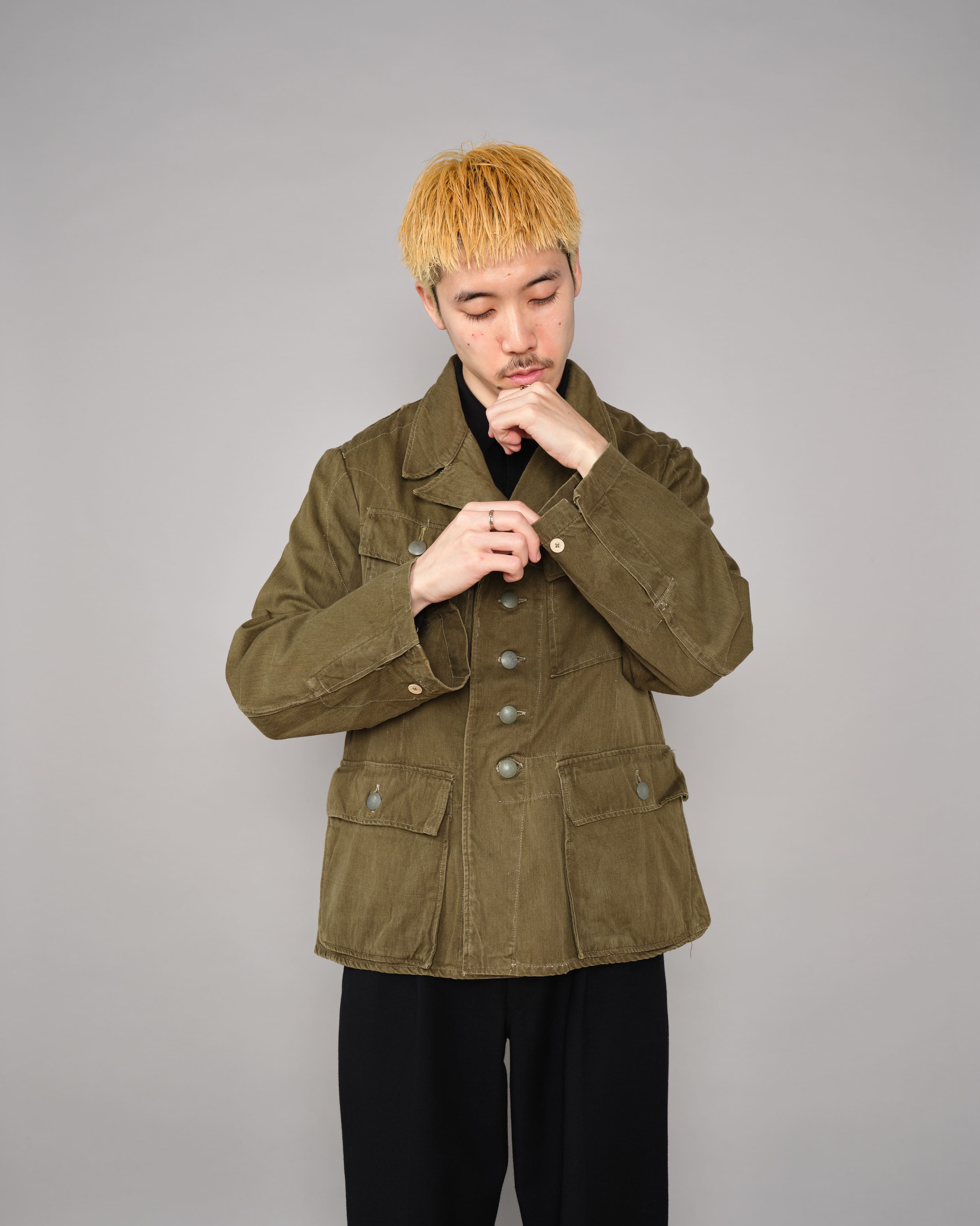 40's】WWII German Army & Afrika Korps M43 Tropical Field Jacket 