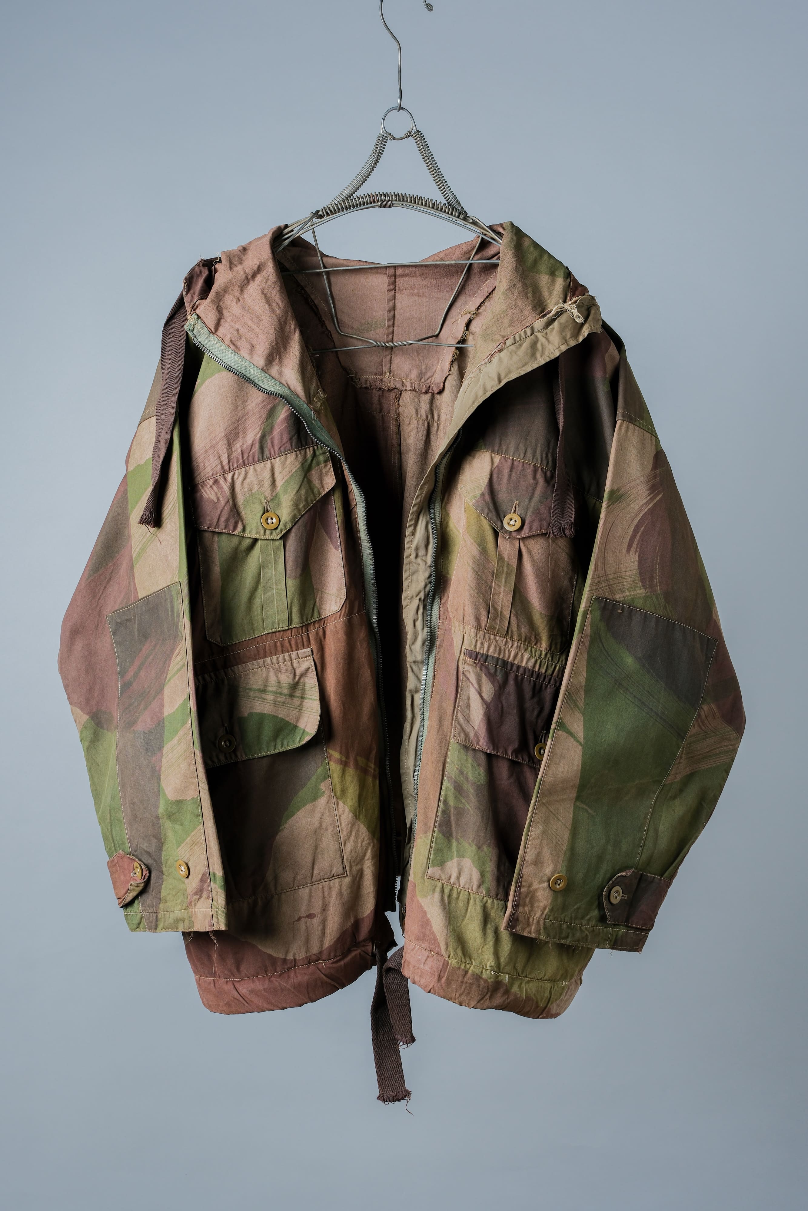 [~ 40's] WWⅡ BRITISH ARMY CAMOUFLAGE WindProof Smock Size.3 "SAS" "Modified"