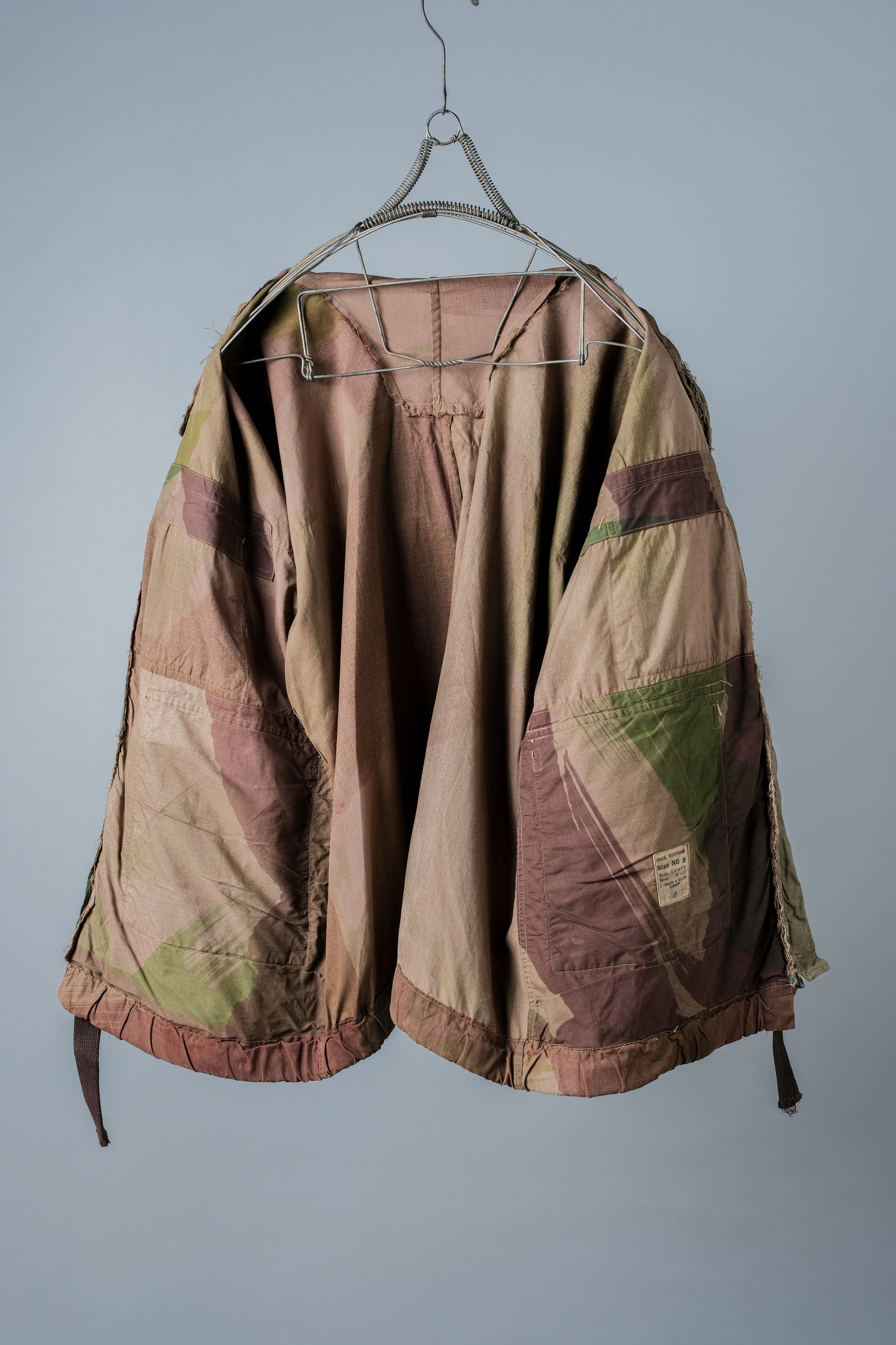 [~ 40's] WWⅱ British Army Camouflage Camouflage Windproof Smock Taille.3 "SAS" "Modifié"