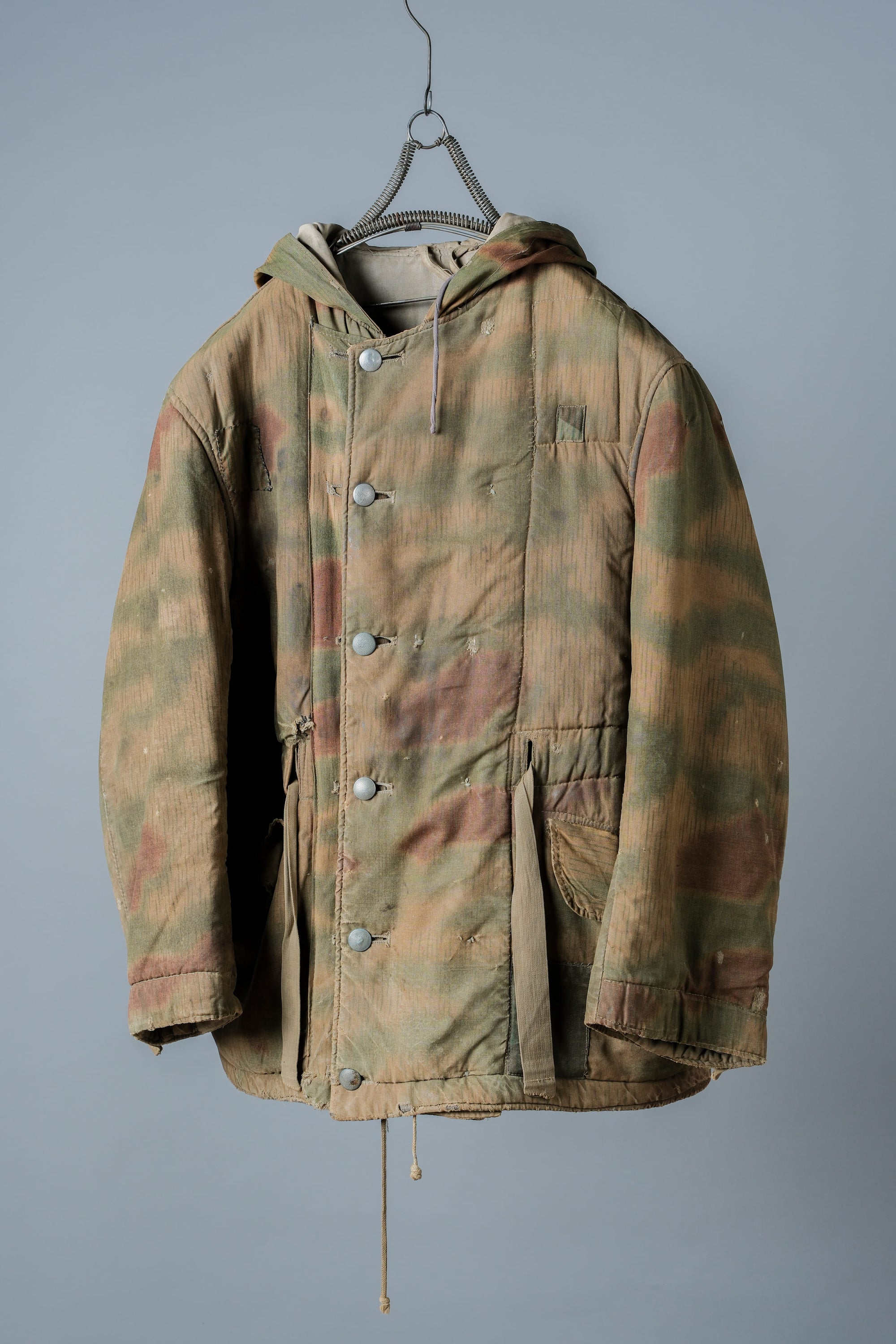［~40's］WWⅡ German Army Sumpftarnmuster 44 Camouflage 43 Pattern Reversible Winter Parka "Wehrmacht"