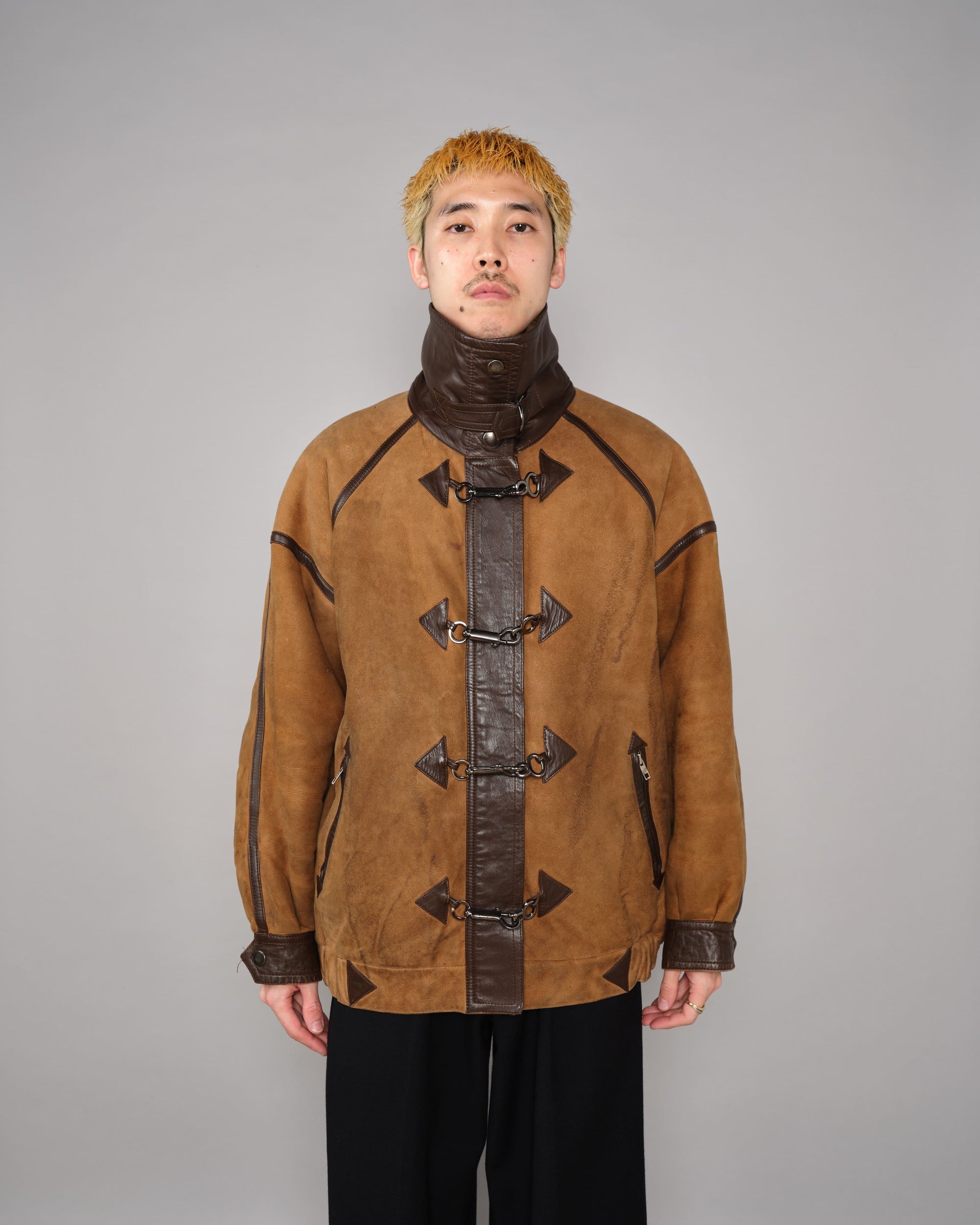 ［~90's］Old Yves Saint Laurent Shearling Jacket "Fourrures"