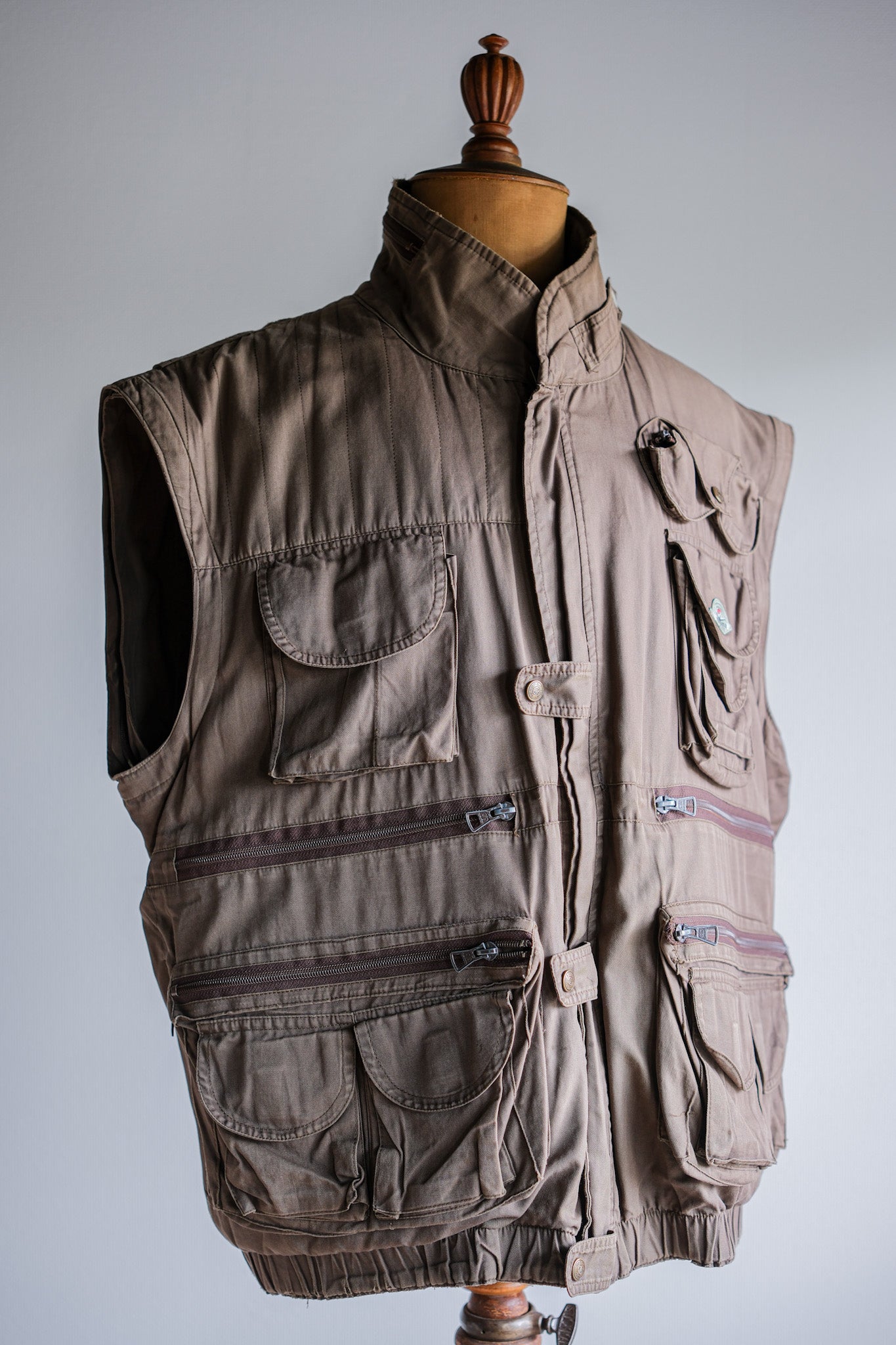 ［~90's］Old Renoma Paris Detachable Sleeve Multi Pocket Jacket With Liner