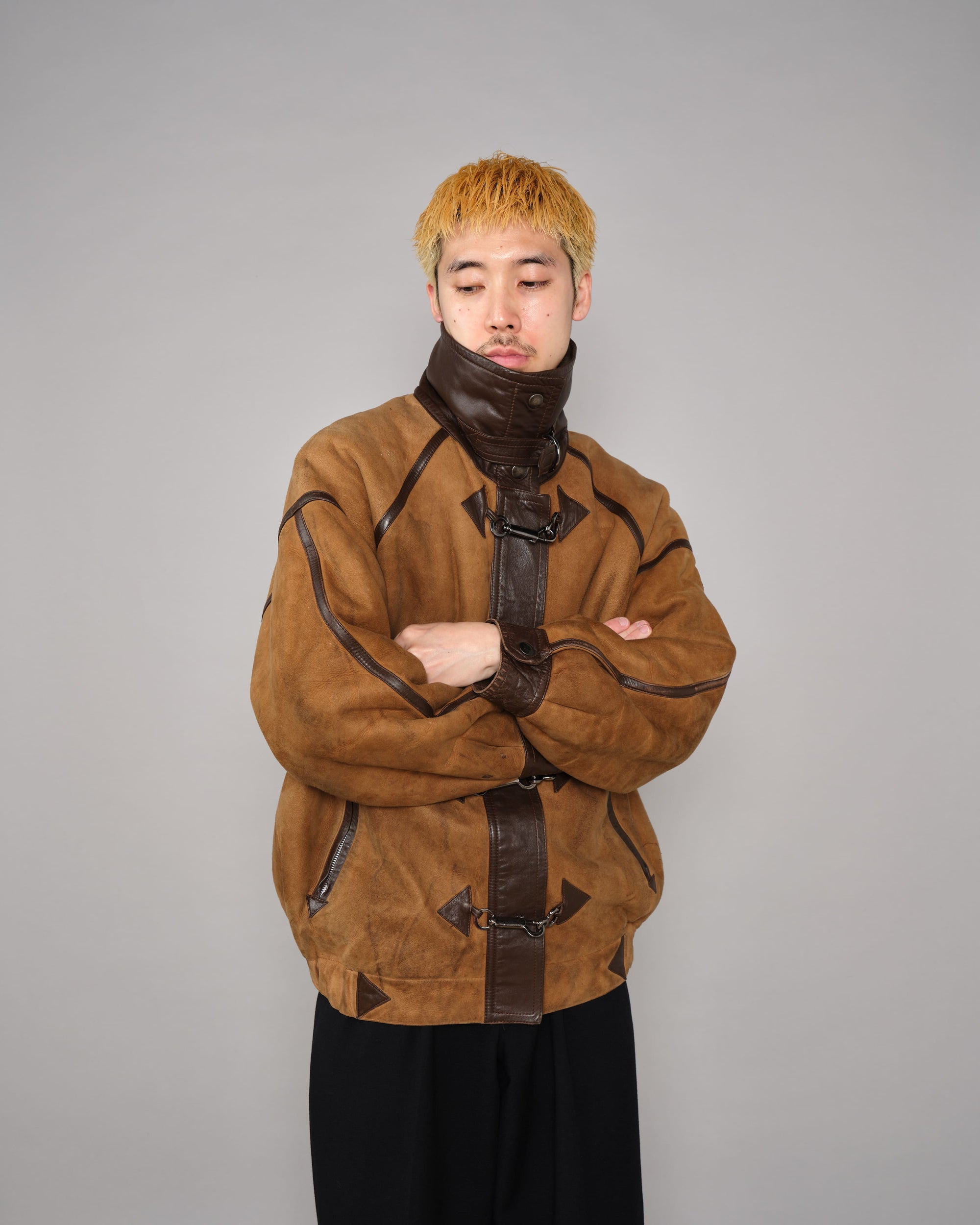 ［~90's］Old Yves Saint Laurent Shearling Jacket "Fourrures"