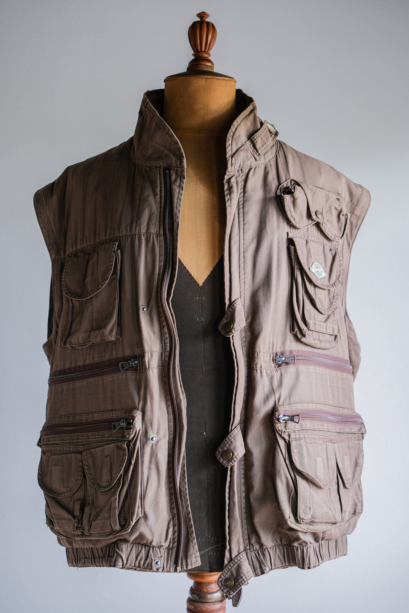 ［~90's］Old Renoma Paris Detachable Sleeve Multi Pocket Jacket With Liner