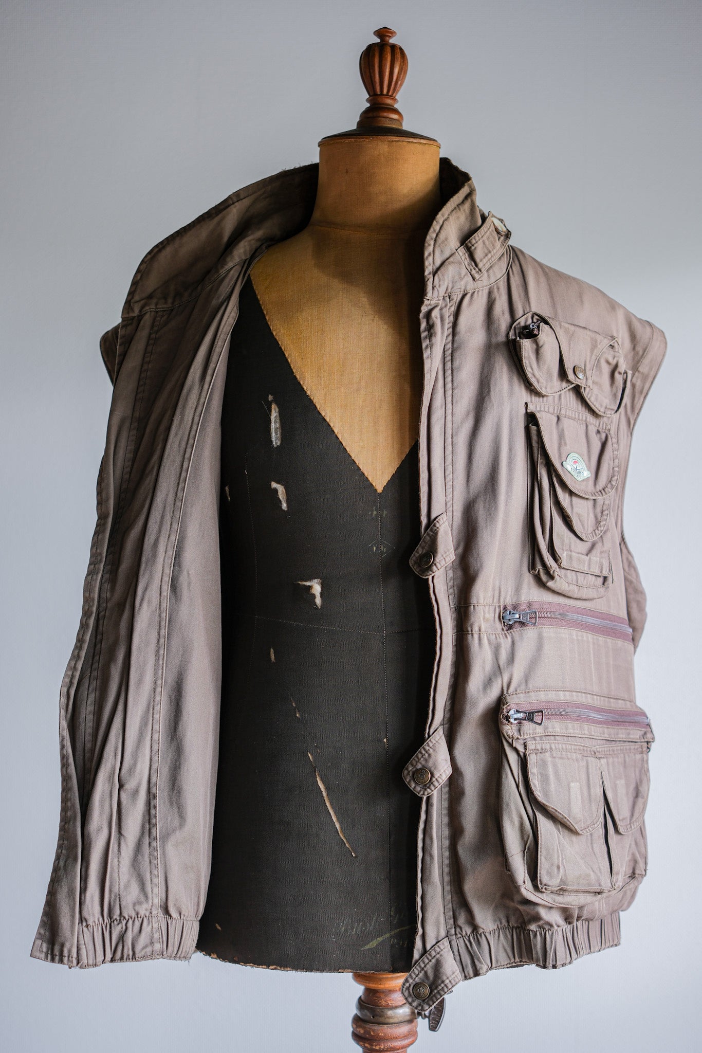 ［~90's］Old Renoma Paris Detachable Sleeve Multi Pocket Jacket With Liner
