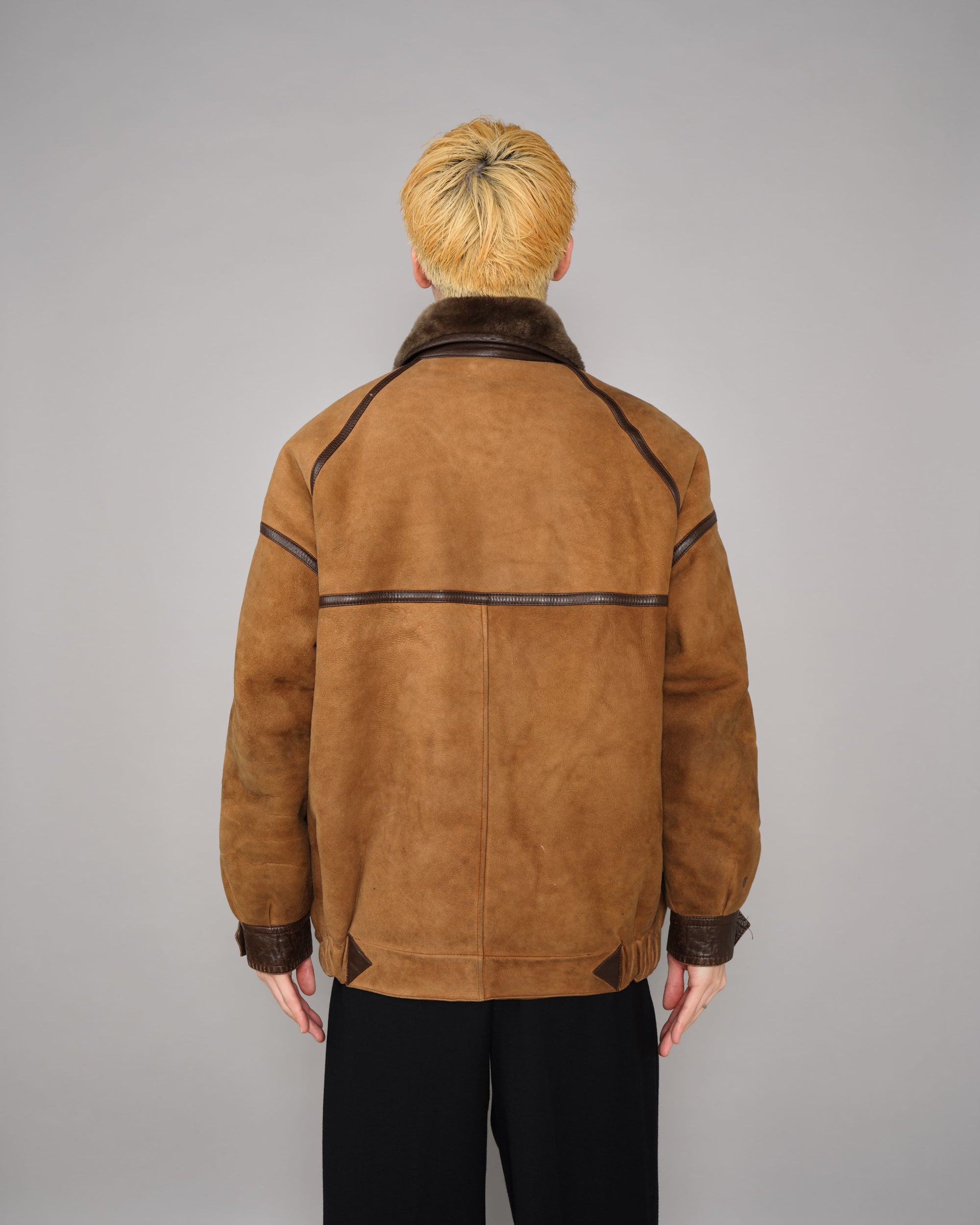 ［~90's］Old Yves Saint Laurent Shearling Jacket "Fourrures"
