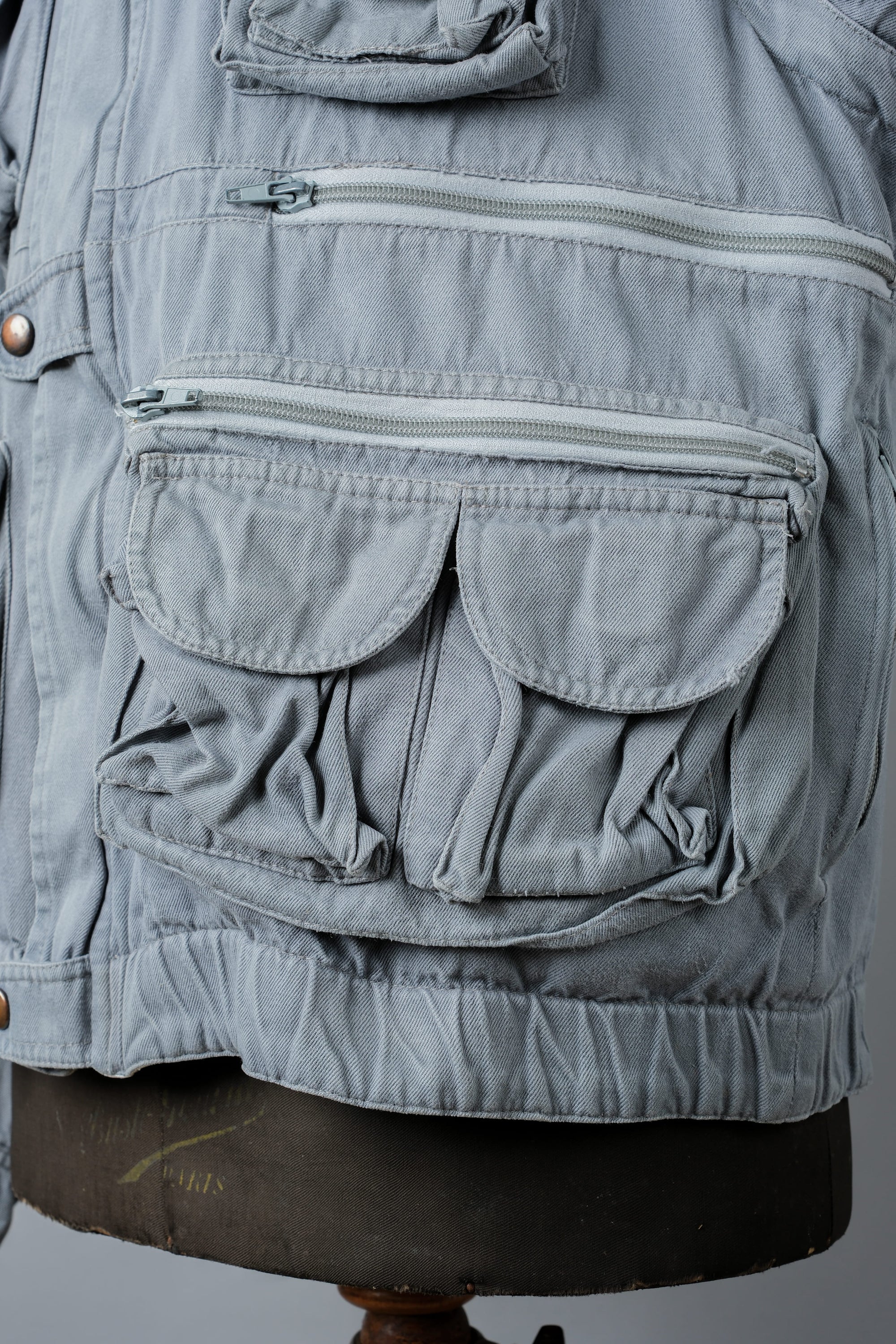 ［~90's］Old Renoma Paris Detachable Sleeve Multi Pocket Jacket