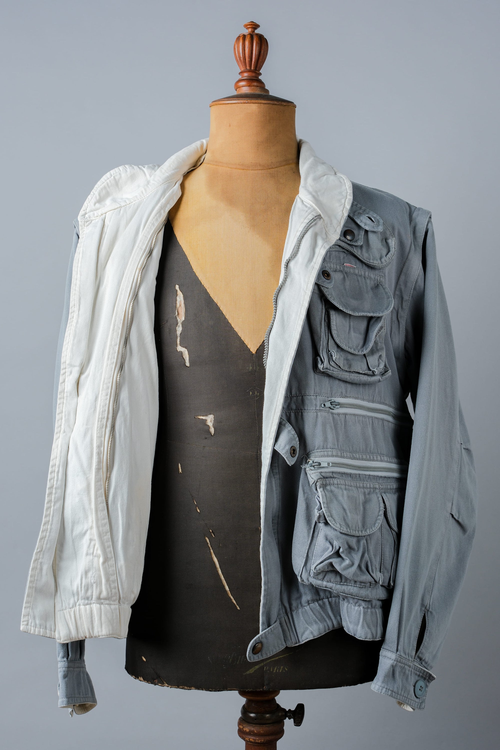 ［~90's］Old Renoma Paris Detachable Sleeve Multi Pocket Jacket