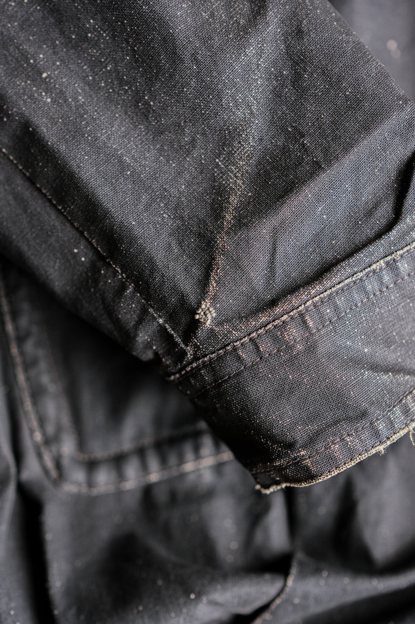 ［~80's］Old EMPORIO ARMANI Black Cotton Linen Jacket
