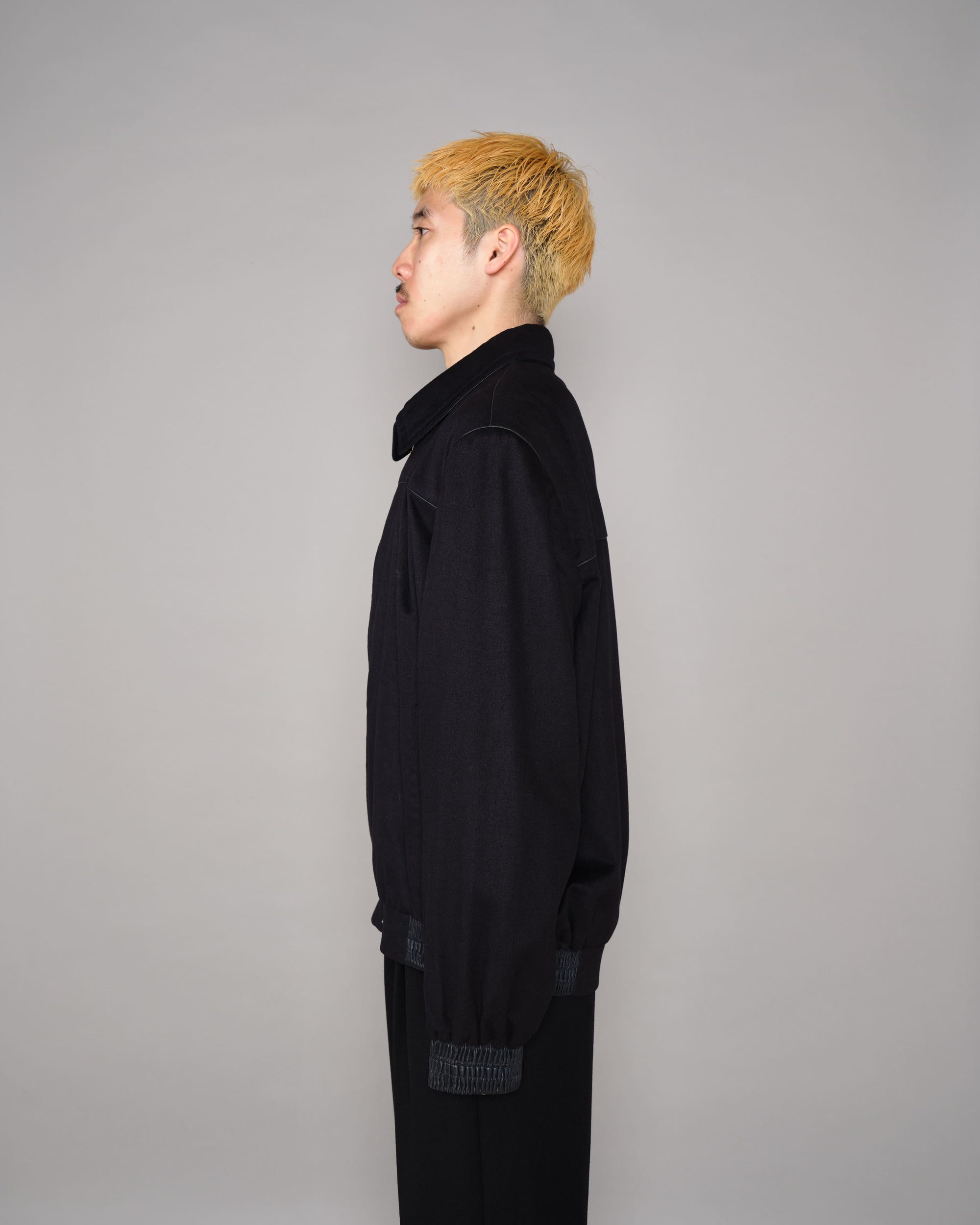 ［~90's］Old ZILLI Cashmere Silk Zip Up Blouson Size.54