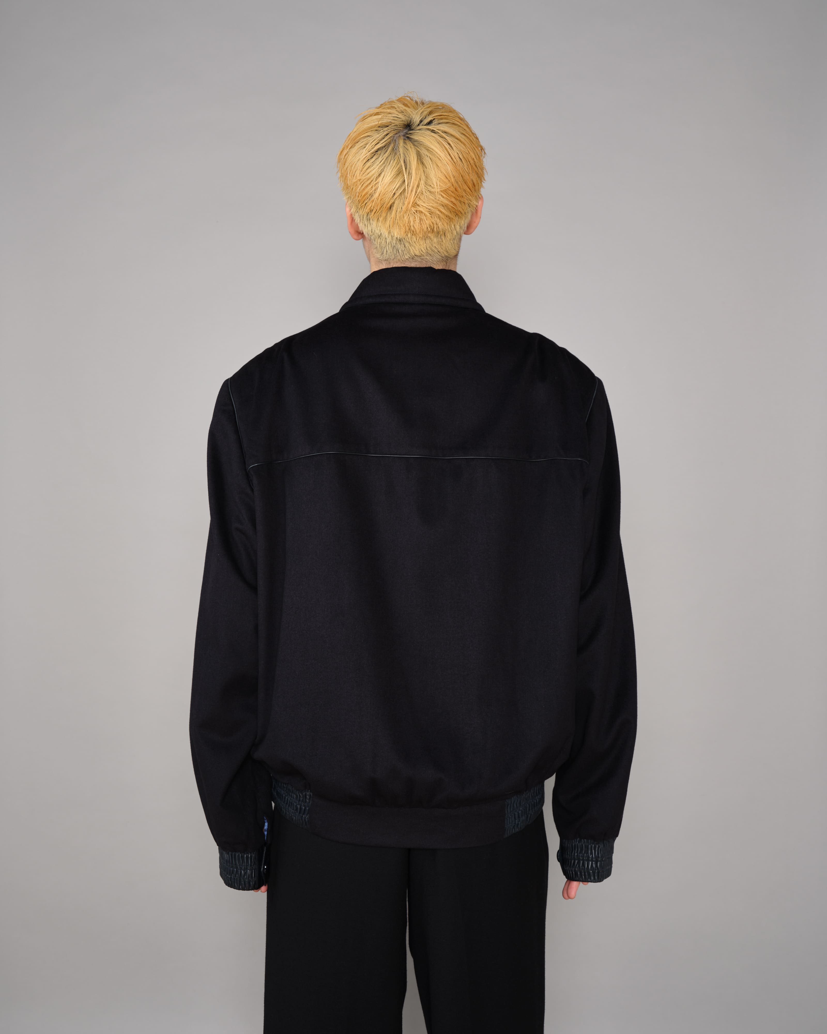 90's】Old ZILLI Cashmere Silk Zip Up Blouson Size.54