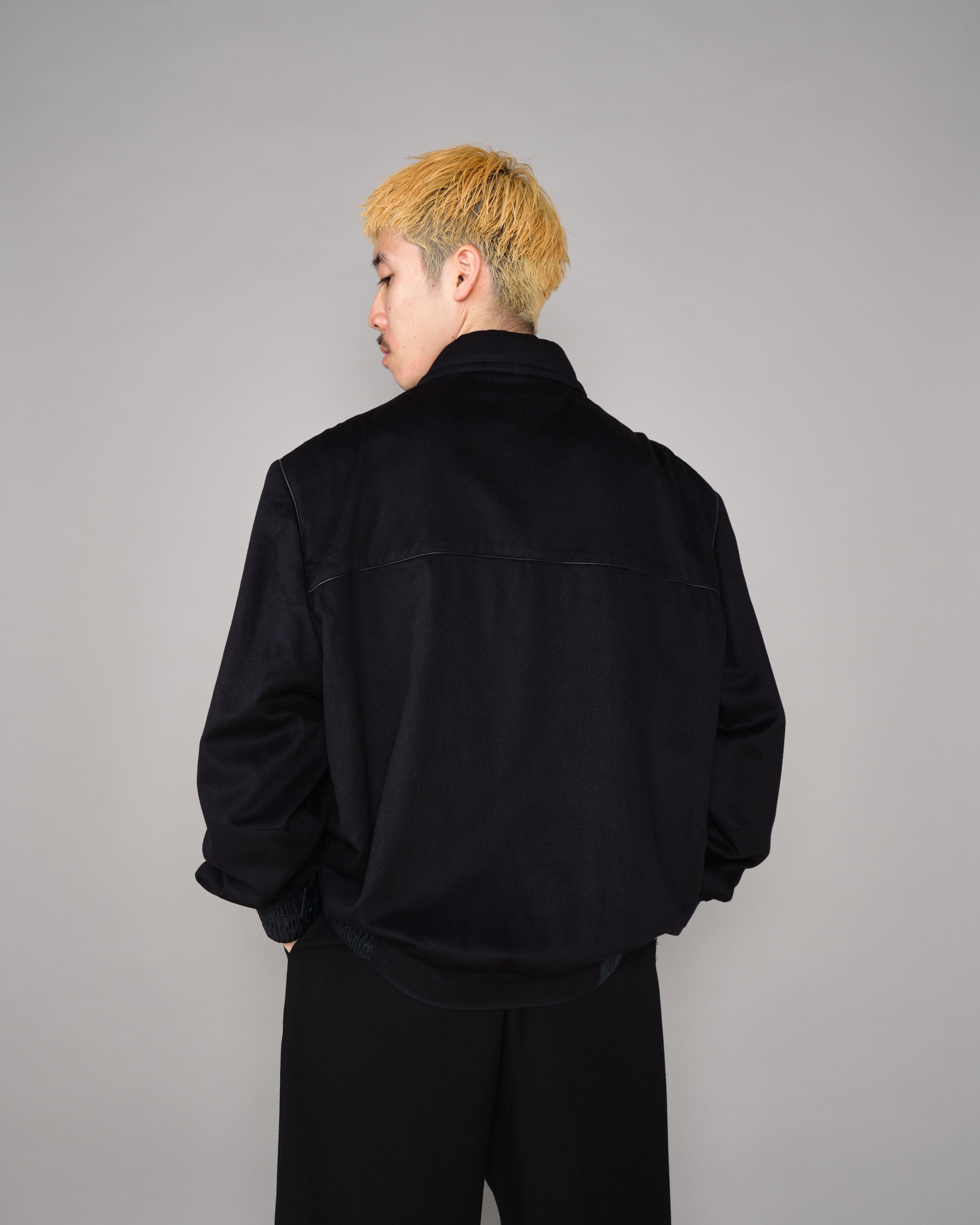 【~90's】Old ZILLI Cashmere Silk Zip Up Blouson Size.54